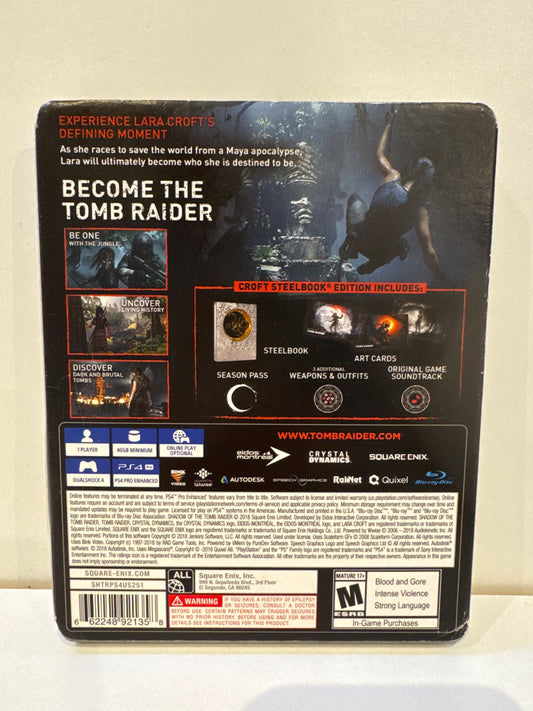 Shadow of the Tomb Raider [Croft Steelbook Edition] - Playstation 4