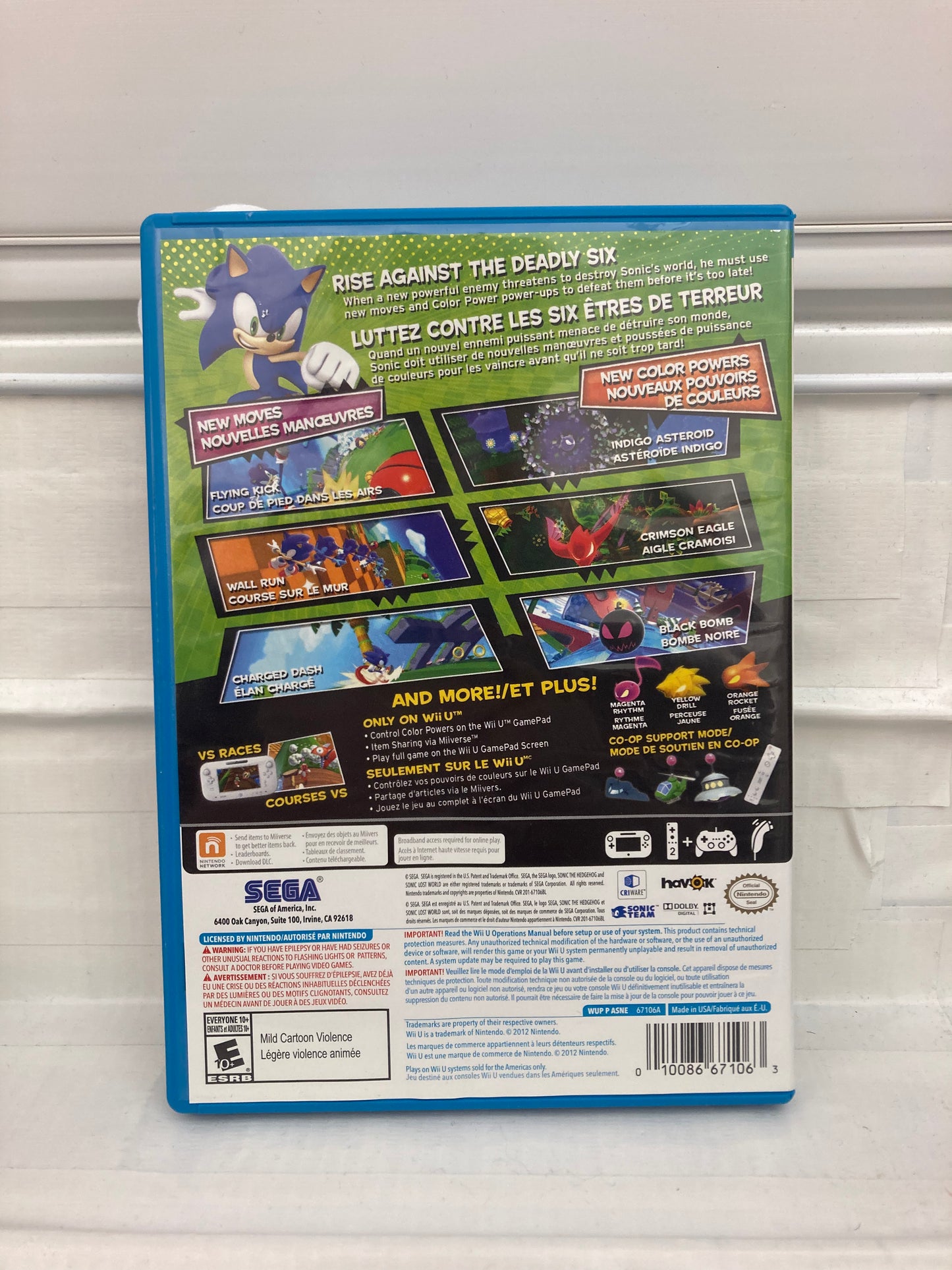 Sonic Lost World - Wii U