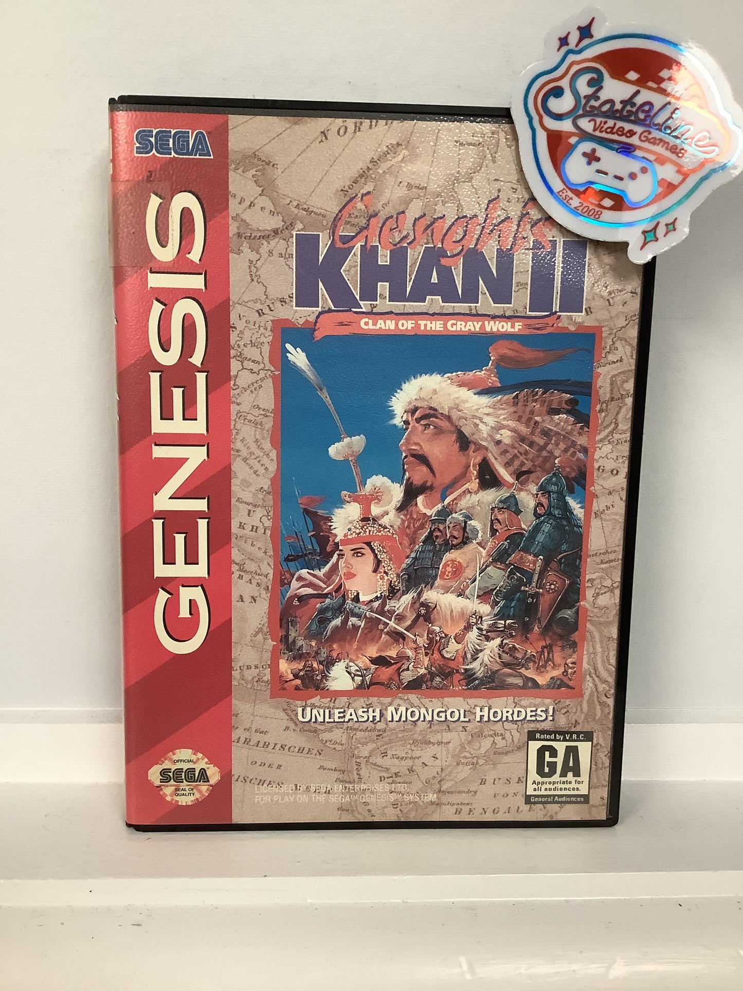 Genghis Khan II Clan of the Gray Wolf - Sega Genesis
