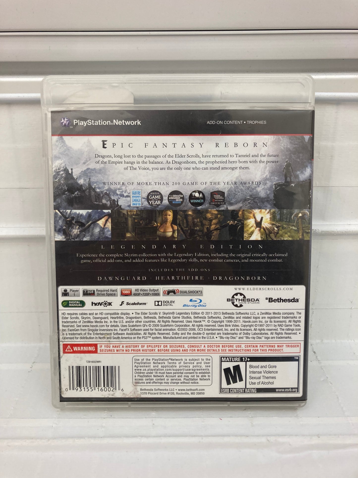 Elder Scrolls V: Skyrim [Legendary Edition] - Playstation 3