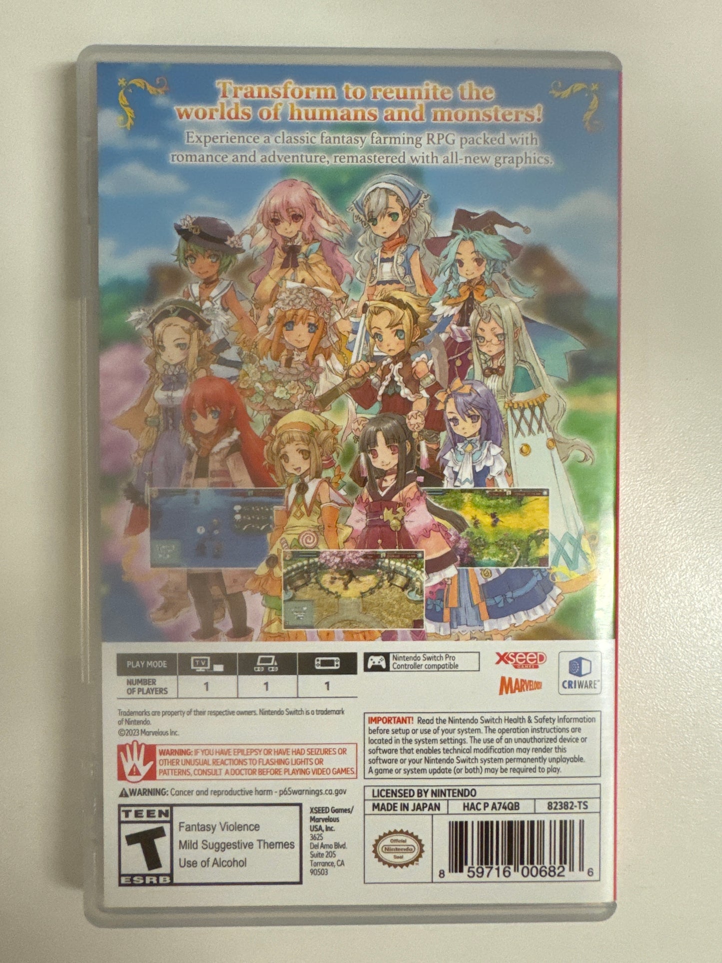 Rune Factory 3 Special - Nintendo Switch