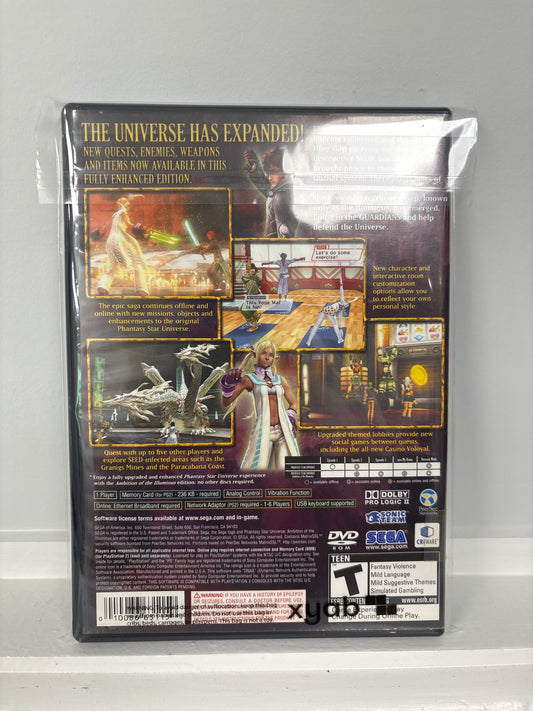 Phantasy Star Universe Ambition Of Illuminus Expansion - Playstation 2