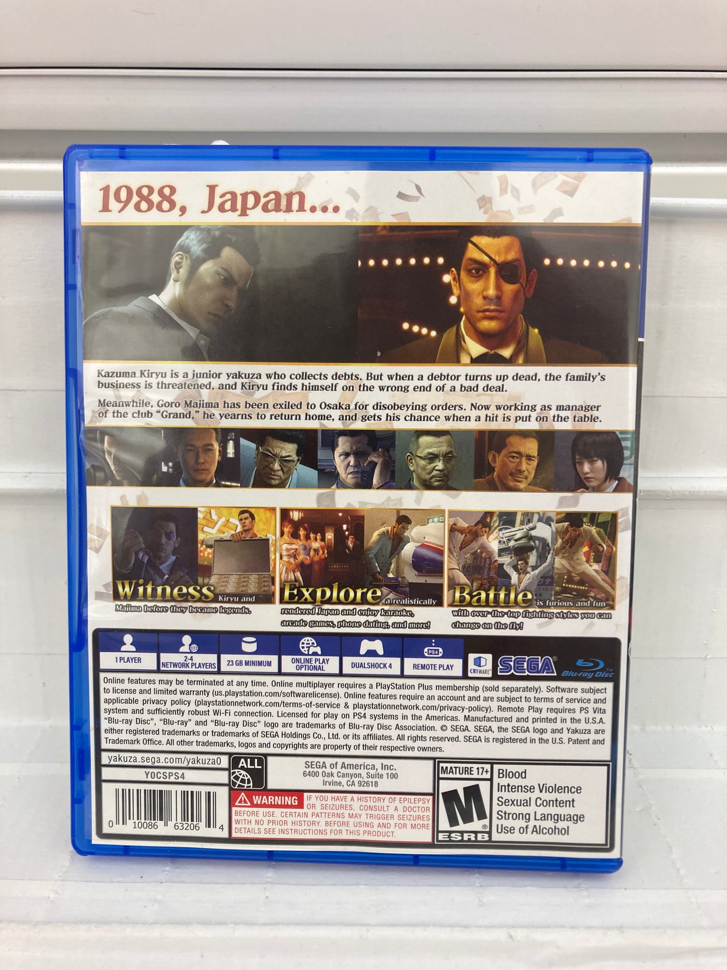 Yakuza 0 - Playstation 4