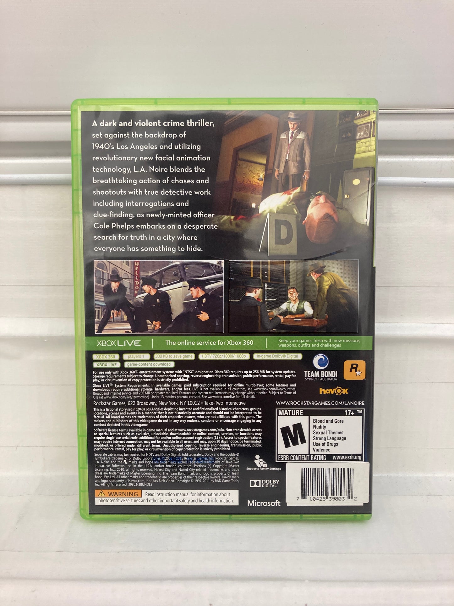 L.A. Noire [Platinum Hits] - Xbox 360