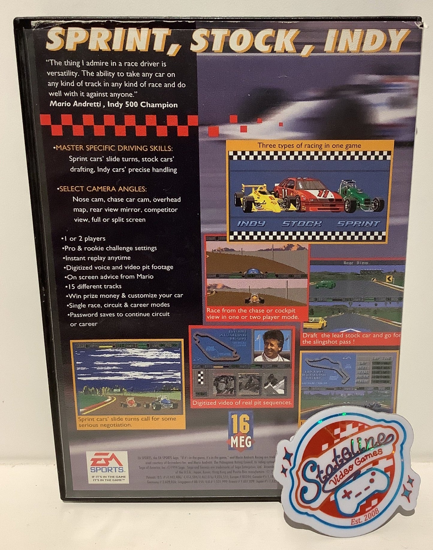 Mario Andretti Racing - Sega Genesis