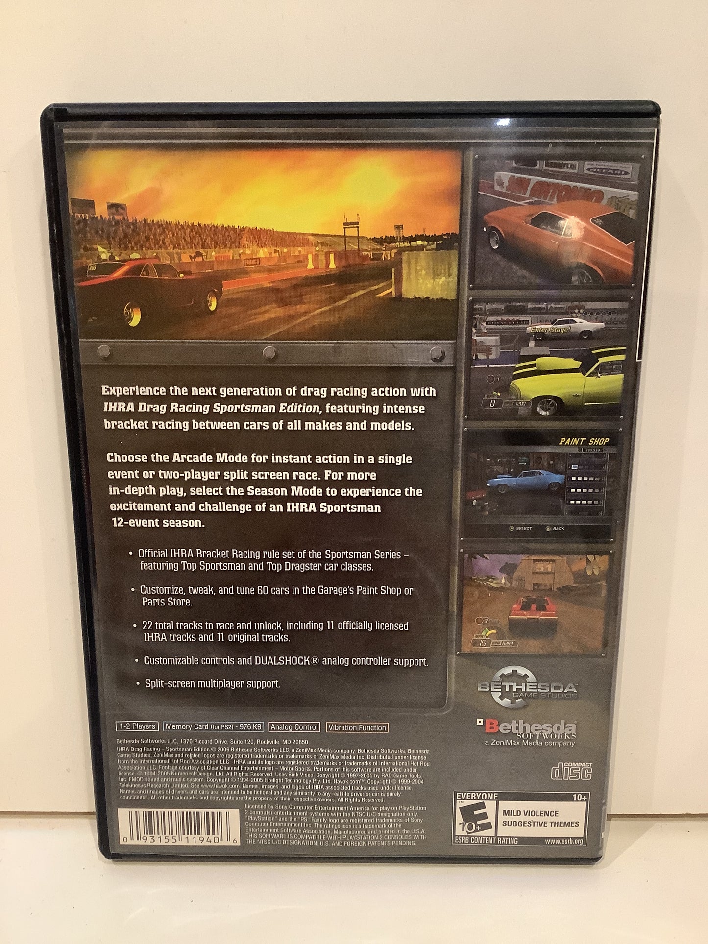 IHRA Drag Racing Sportsman Edition - Playstation 2