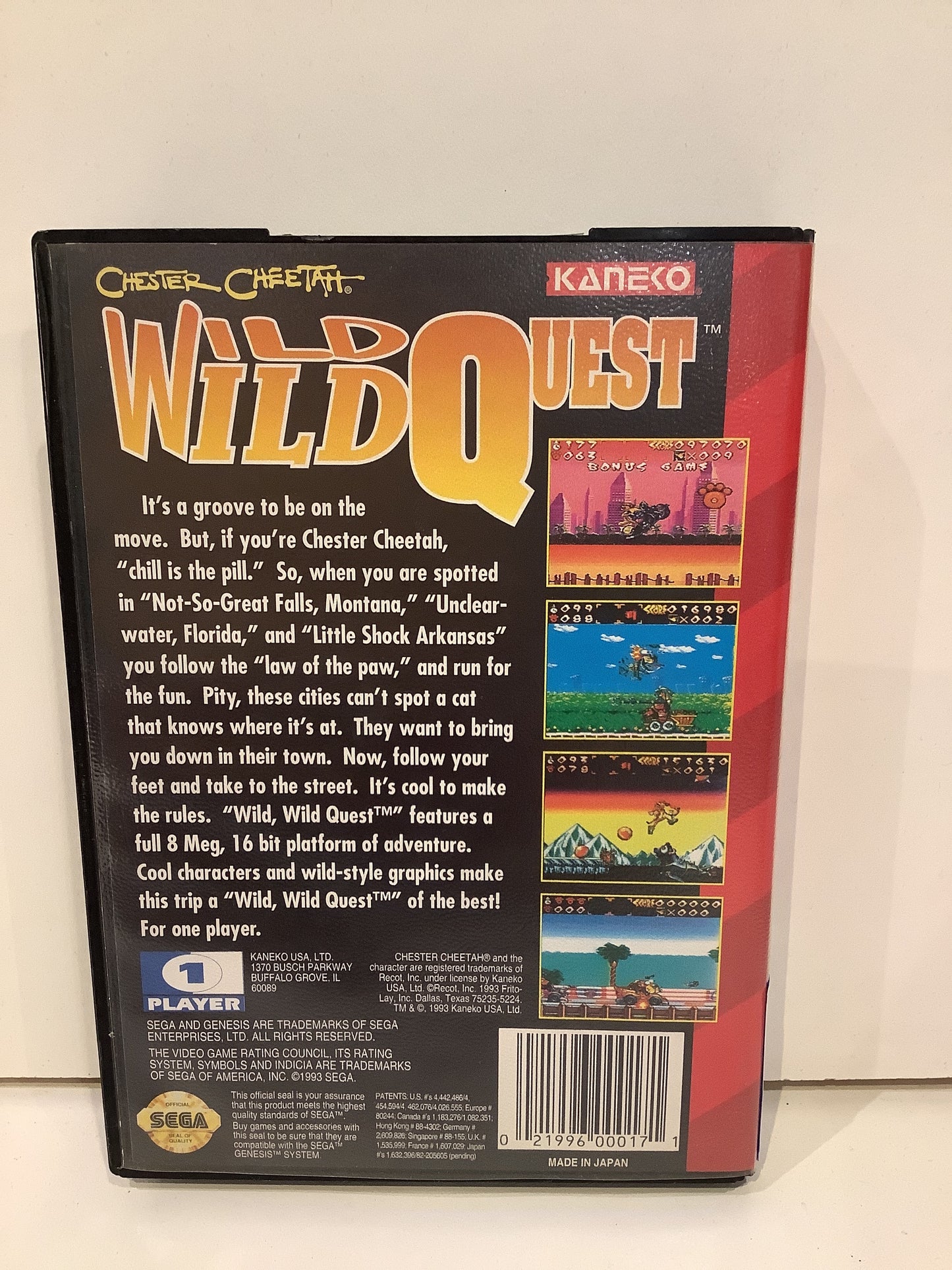 Chester Cheetah Wild Wild Quest - Sega Genesis