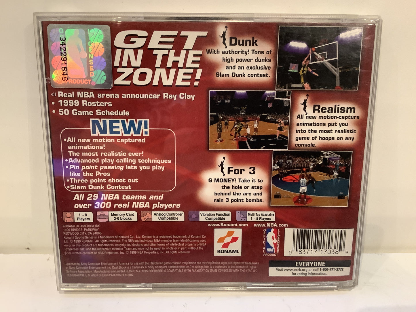 NBA In the Zone '99 - Playstation