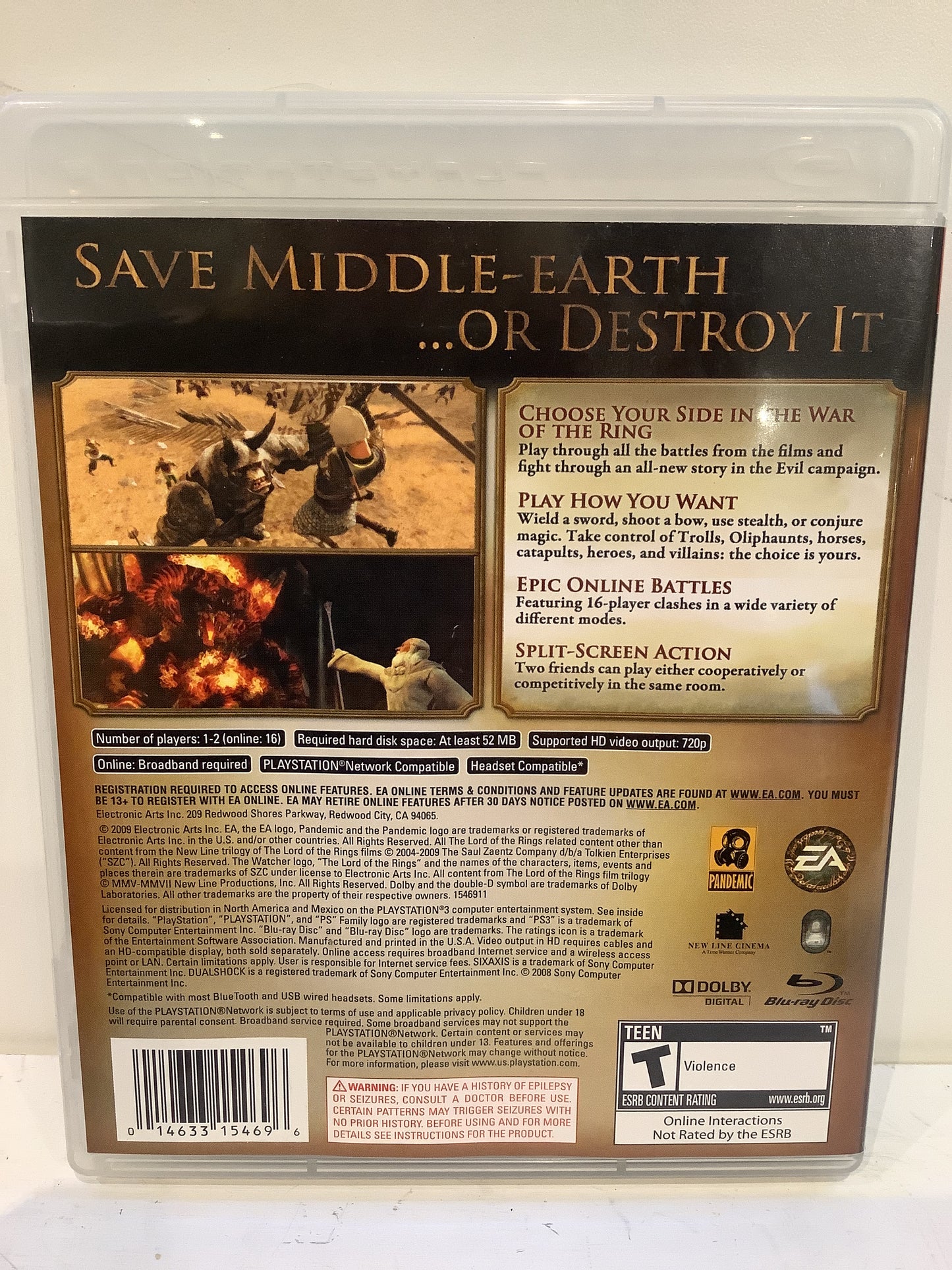 Lord of the Rings Conquest - Playstation 3