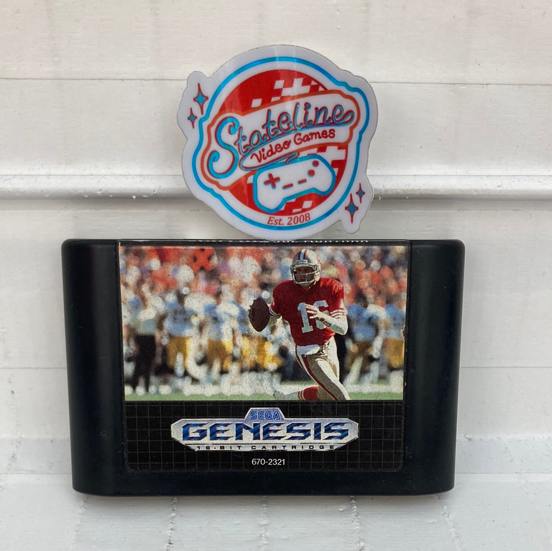 Sports Talk Football '93 Starring Joe Montana - Sega Genesis