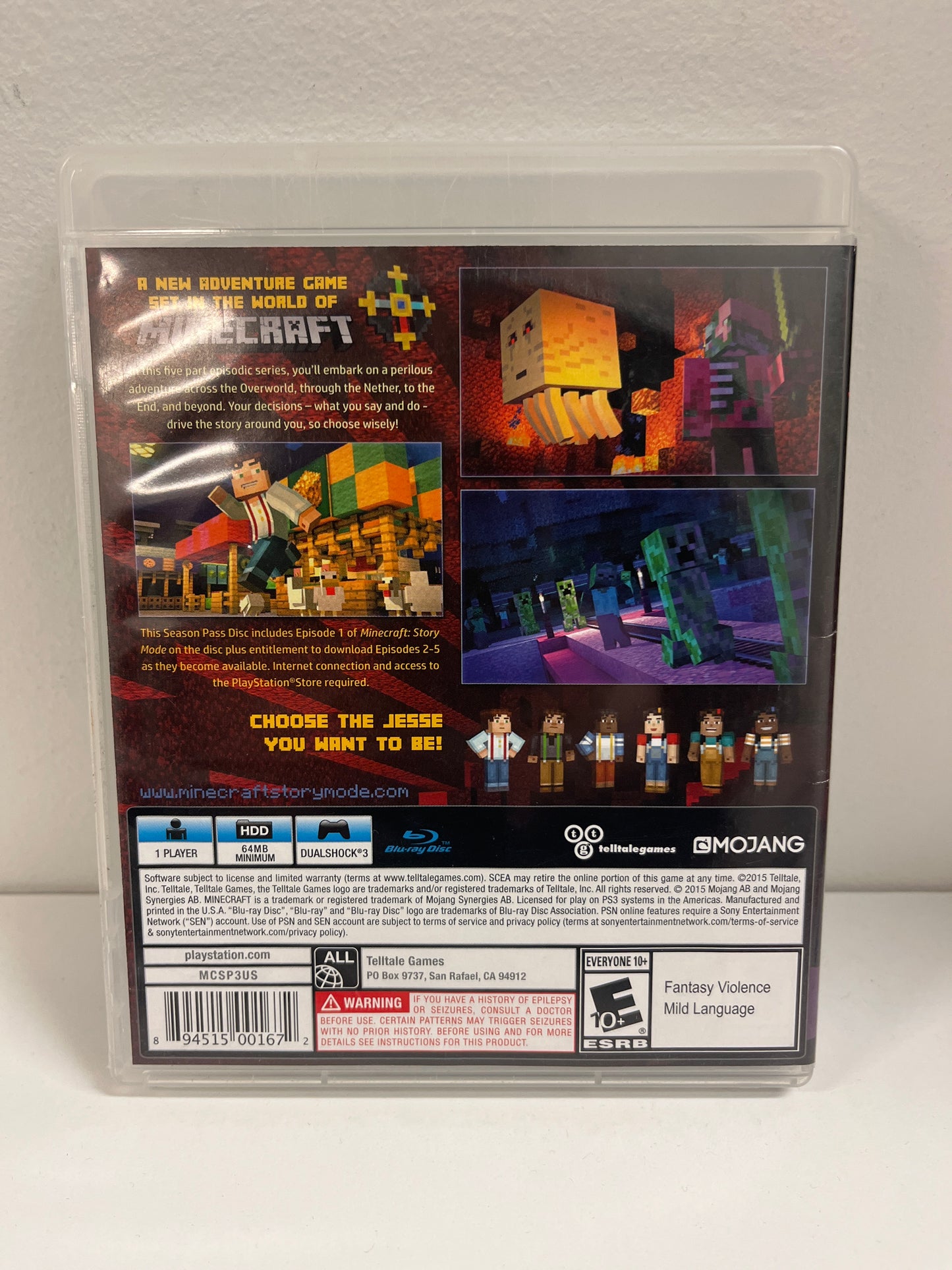 Minecraft: Story Mode Season Pass - Playstation 3