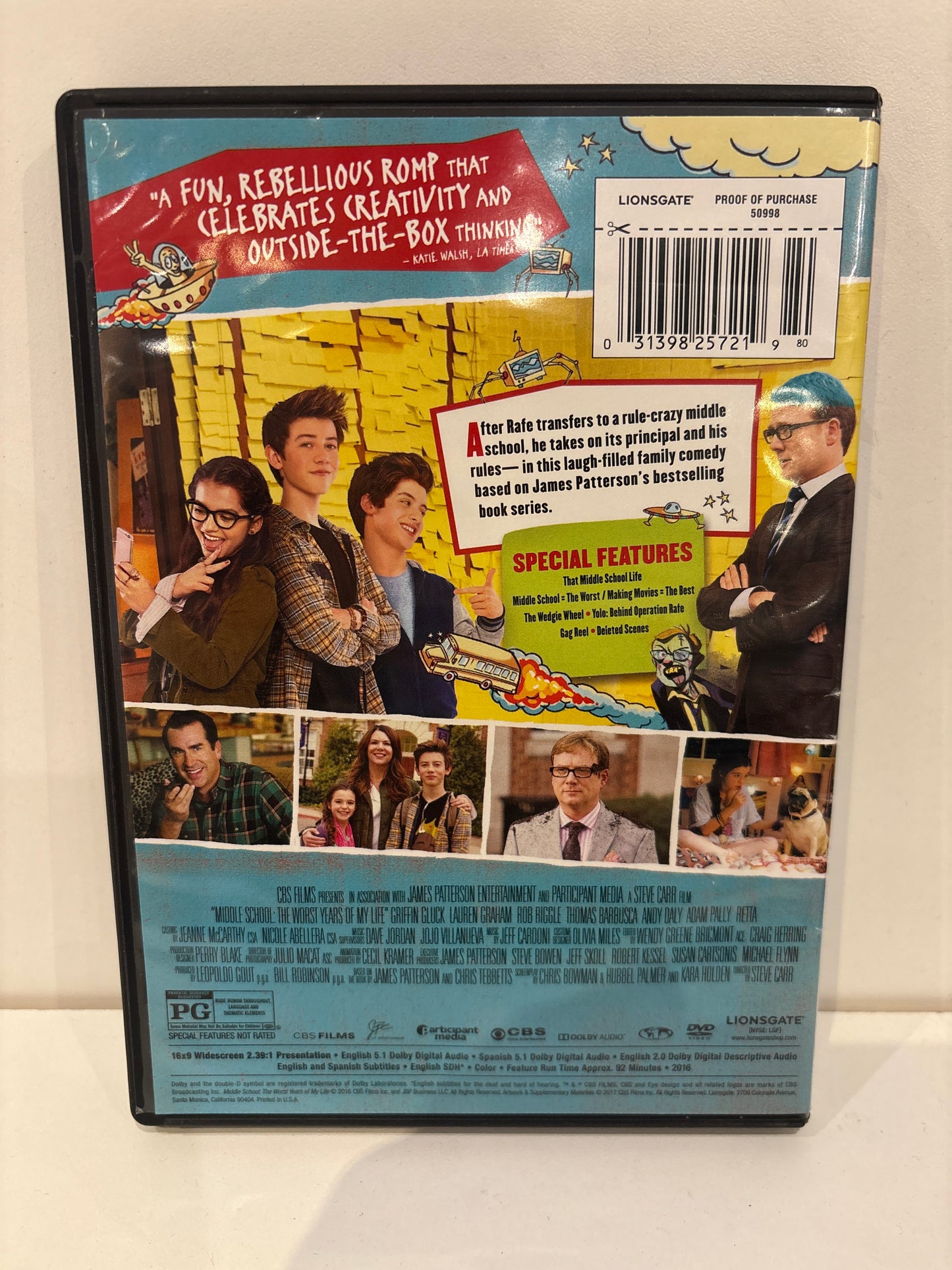 Middle School: The Worst Years of my Life - DVD
