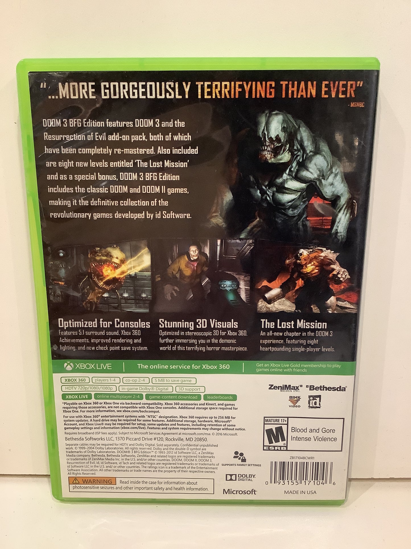 Doom 3 BFG Edition - Xbox One