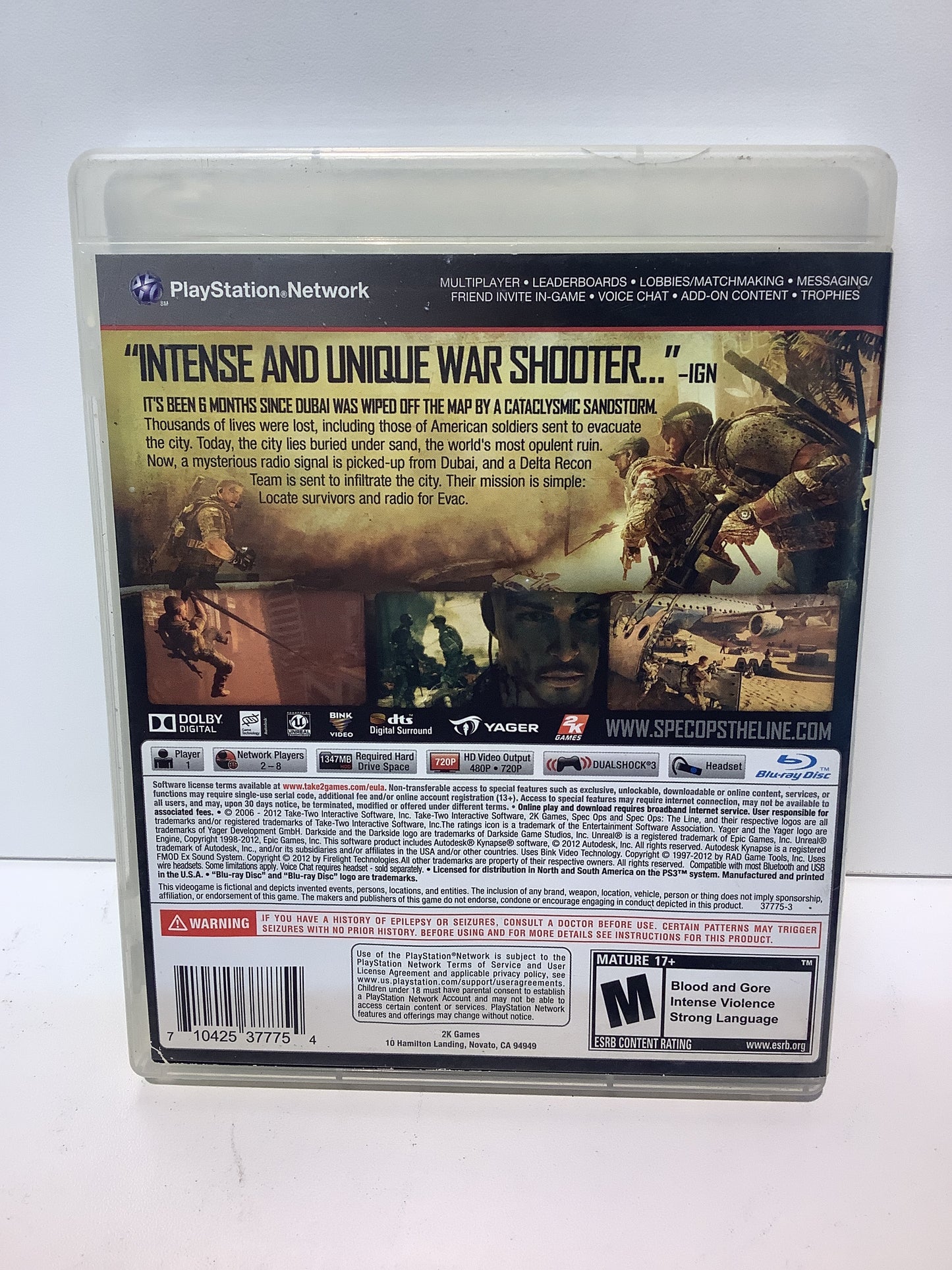 Spec Ops The Line [Premium Edition] - Playstation 3