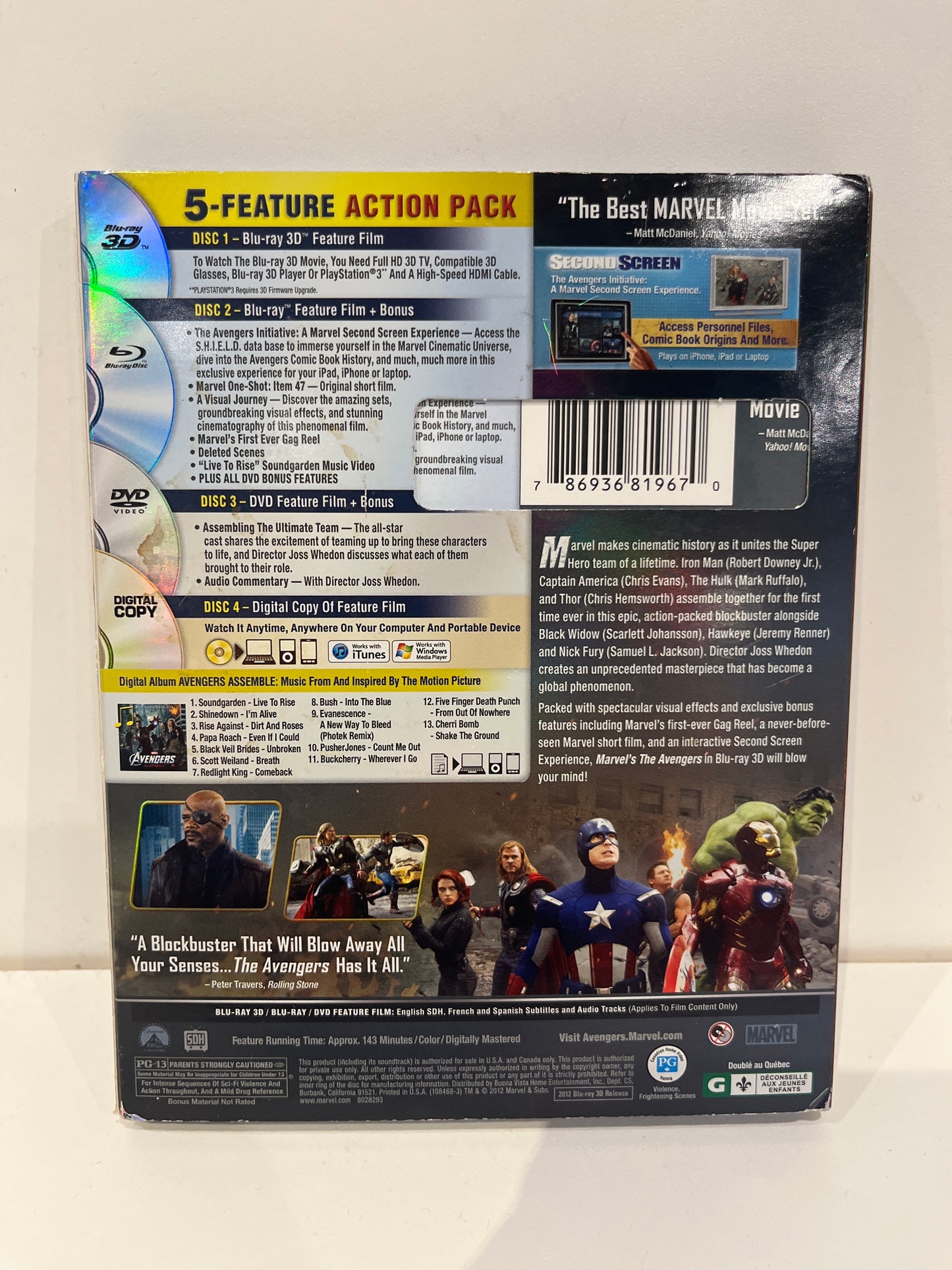 Marvel's The Avengers: 4-Disc Combo Pack - Blu-Ray