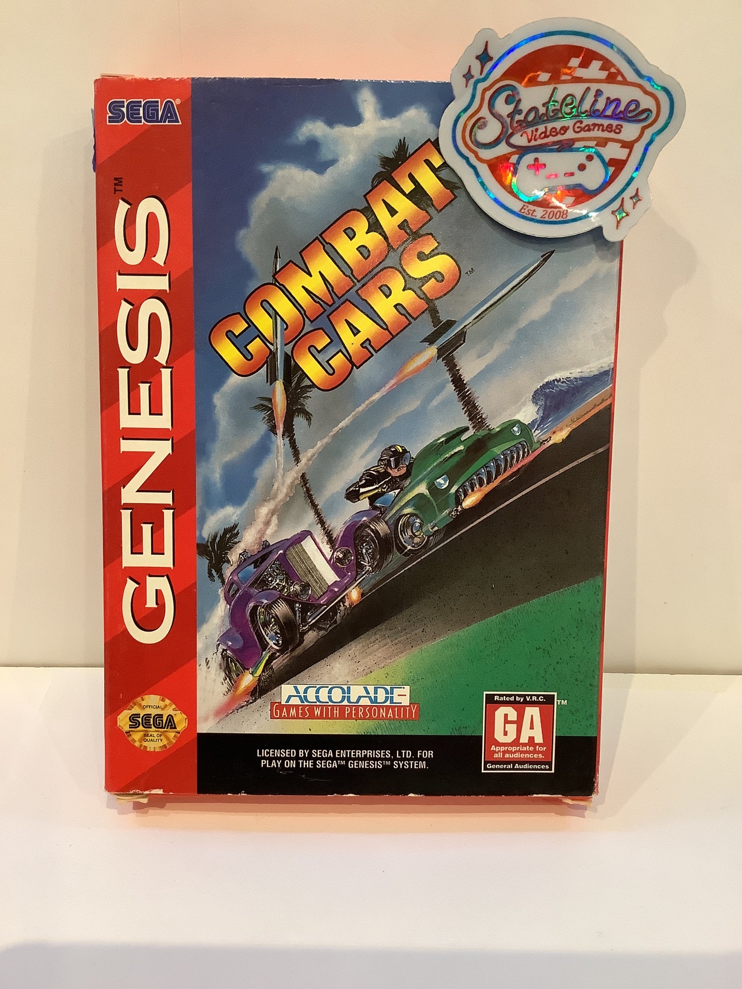 Combat Cars [Cardboard Box] - Sega Genesis