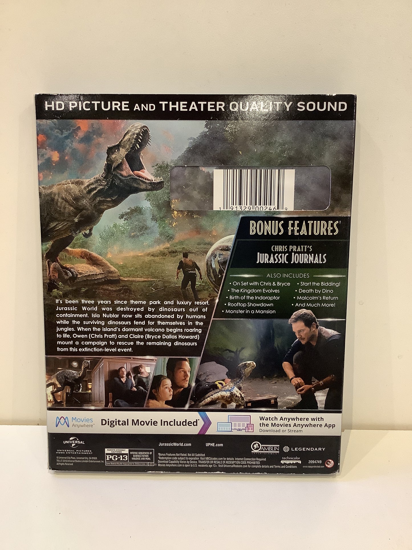 Jurassic World: Fallen Kingdom - Blu-Ray