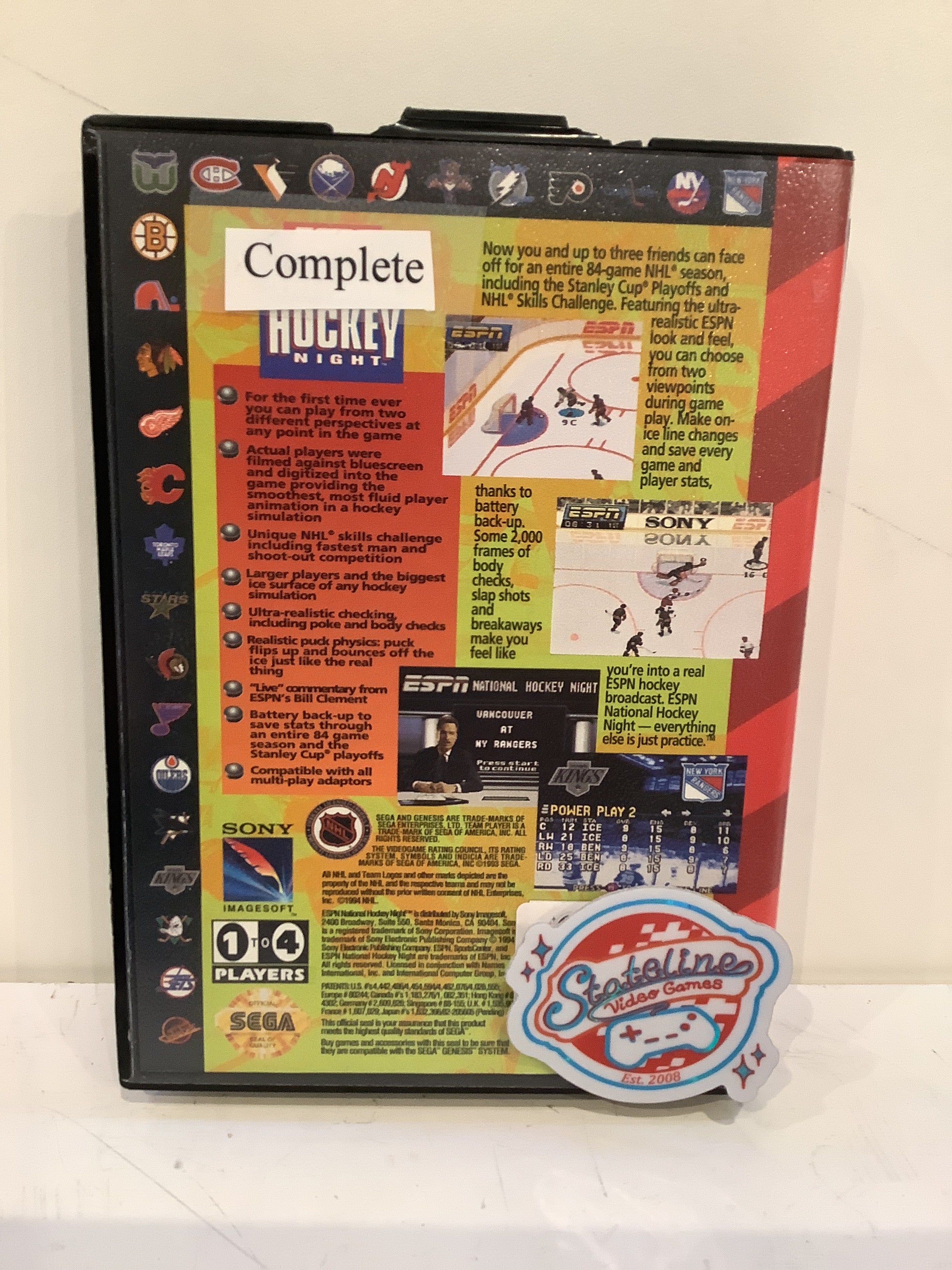 ESPN National Hockey Night - Sega Genesis – Stateline Video Games Inc.