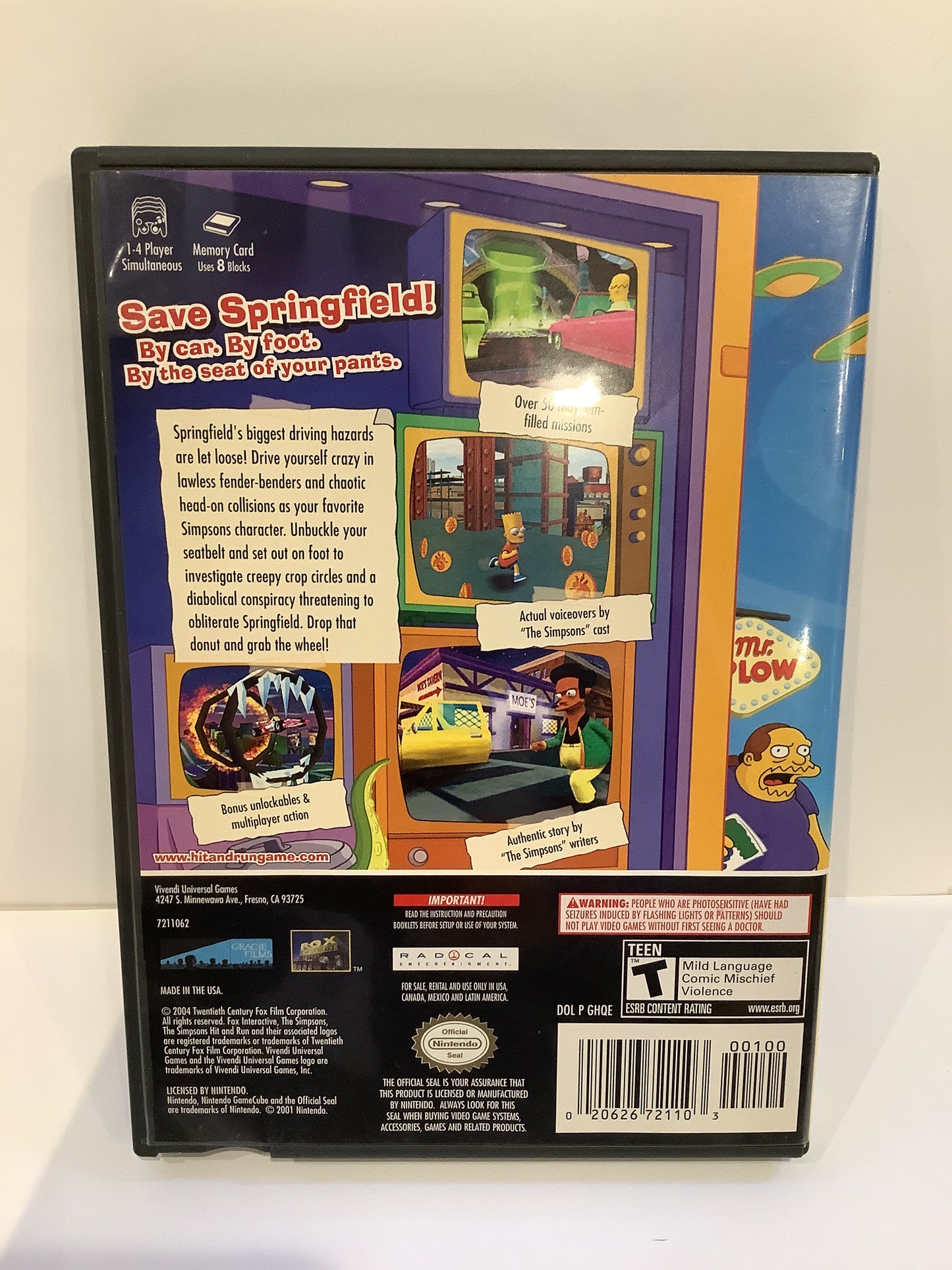 The Simpsons Hit and Run [Player's Choice] - Gamecube