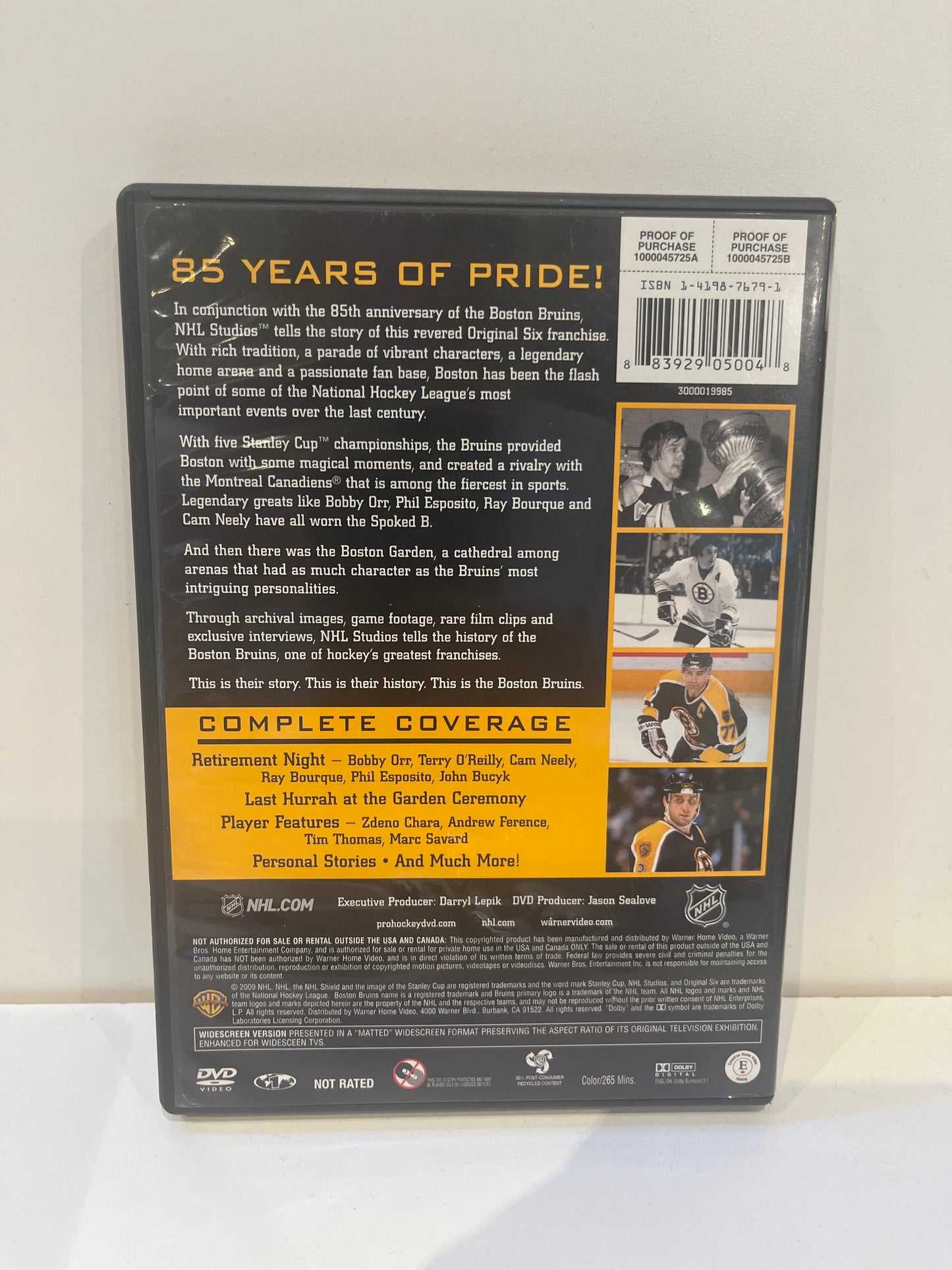 The History of the Boston Bruins - DVD