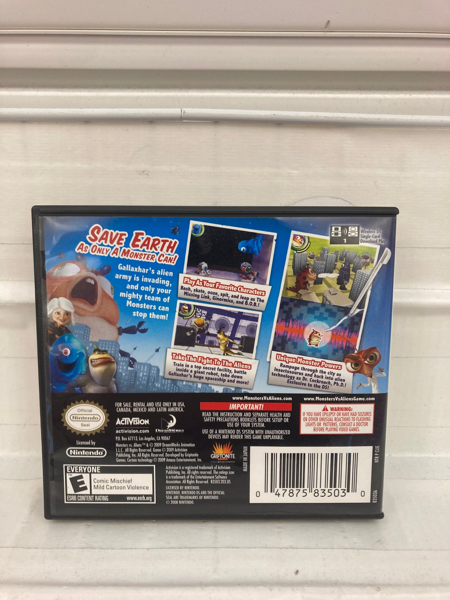 Monsters vs. Aliens - Nintendo DS