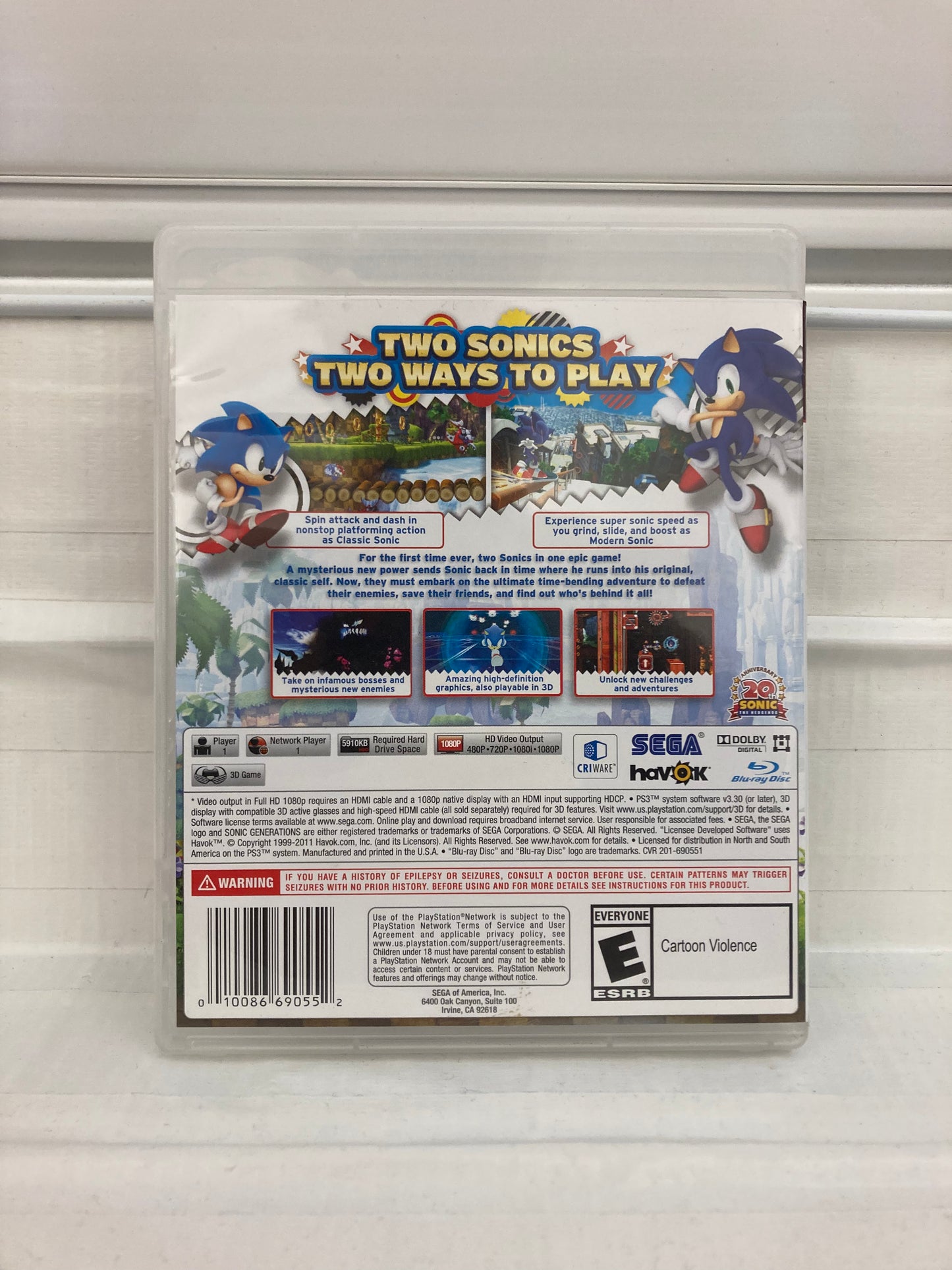 Sonic Generations [Greatest Hits] - Playstation 3