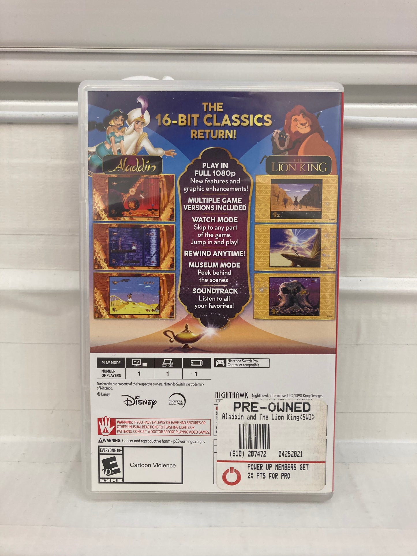 Disney Classic Games: Aladdin and The Lion King - Nintendo Switch