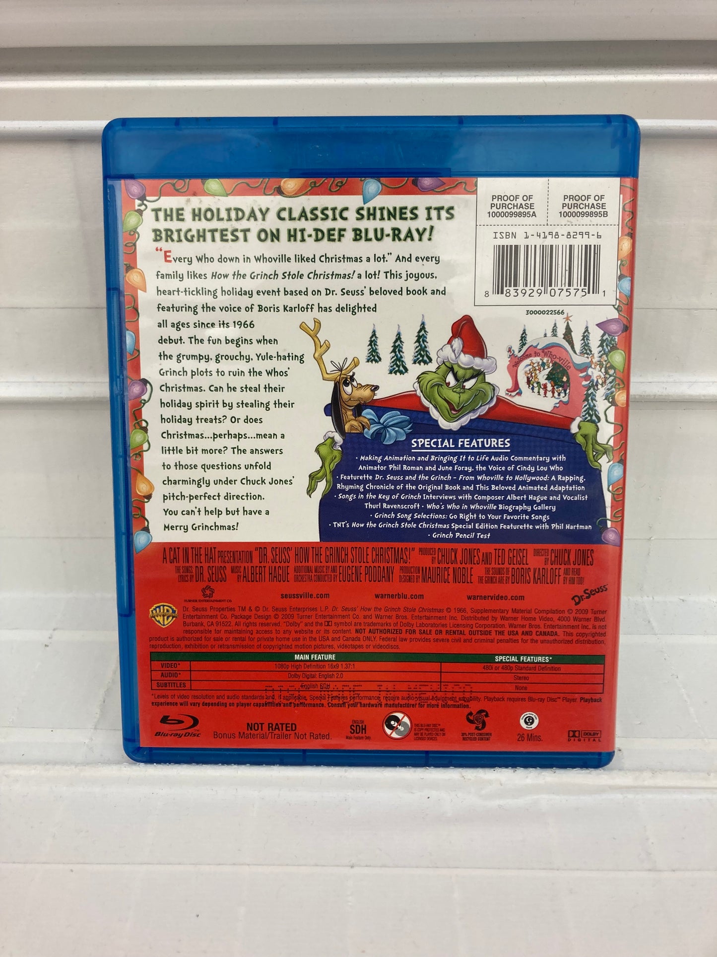 How The Grinch Stole Christmas - Blu Ray