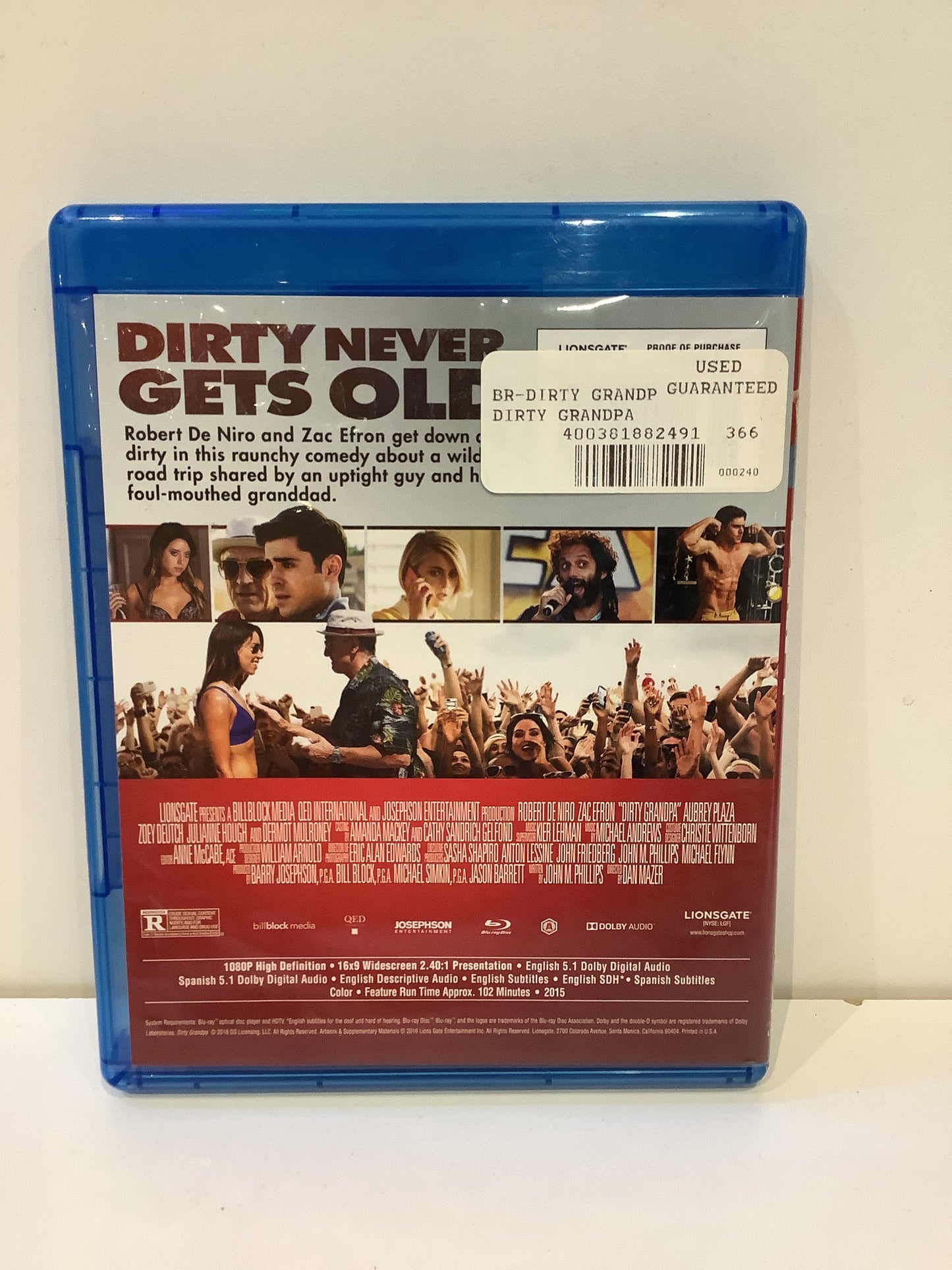 Dirty Grandpa - Blu-Ray