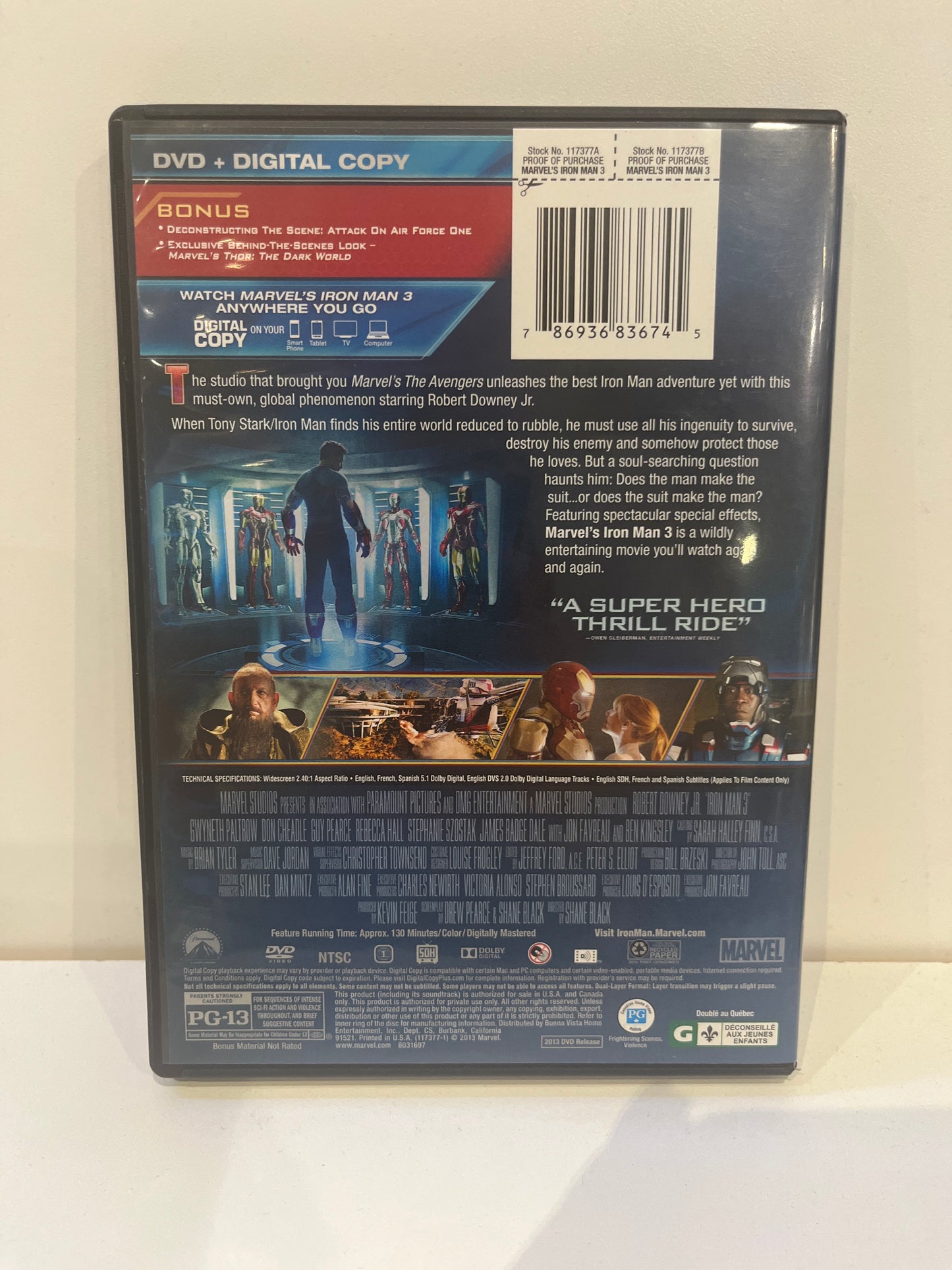 Iron Man 3 - DVD