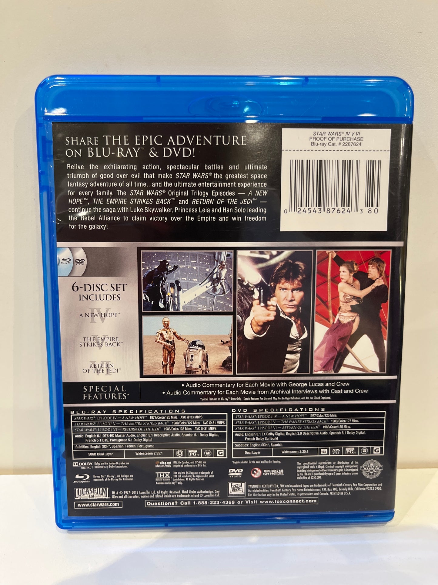 Star Wars Trilogy - Episodes IV, V & VI