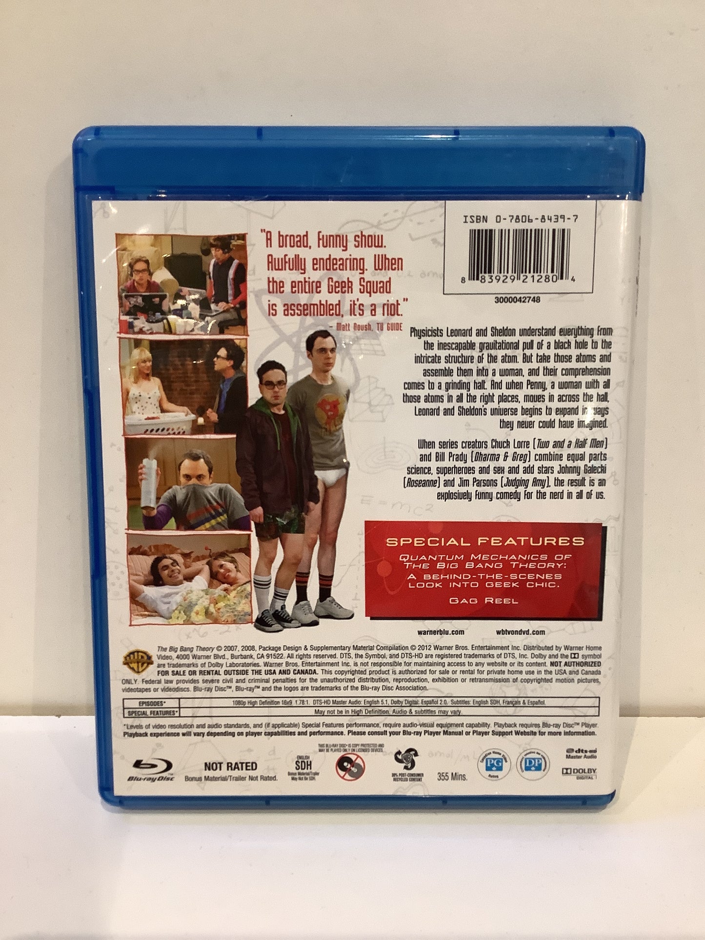 The Big Bang Theory: The Complete First Season - Blu-Ray