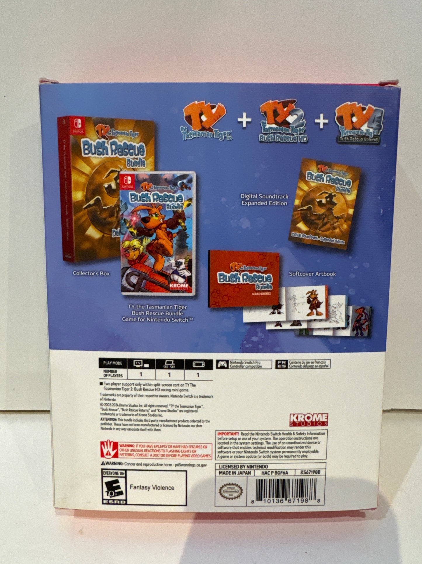 TY The Tasmanian Tiger HD: Bush Rescue Bundle - Deluxe Edition - Nintendo Switch