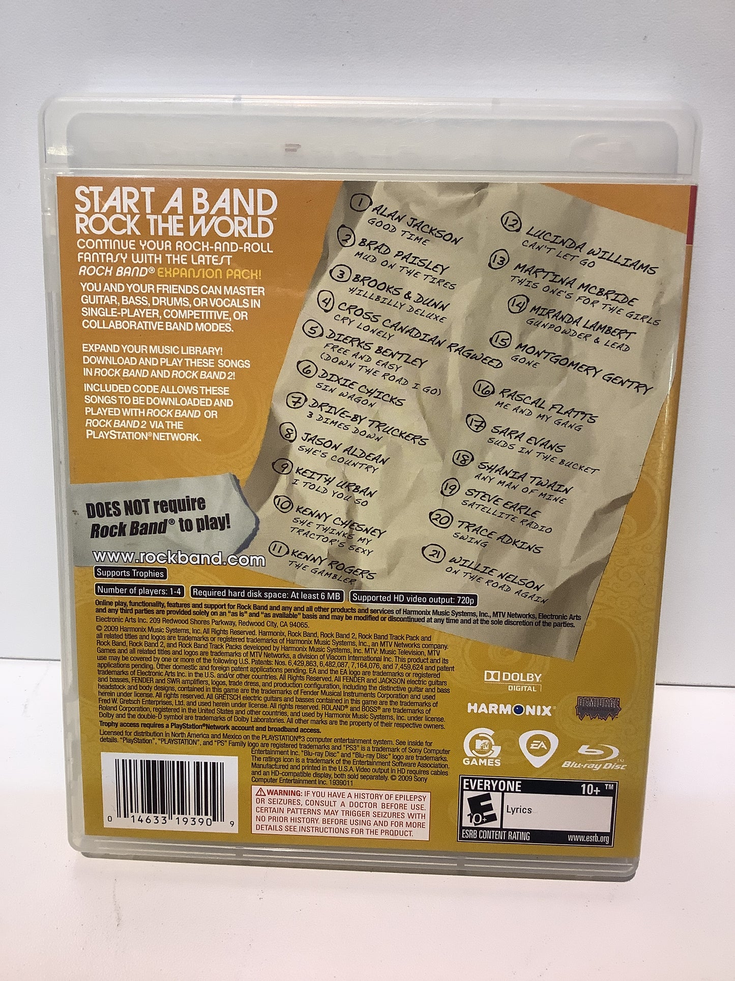 Rock Band Country Track Pack - Playstation 3