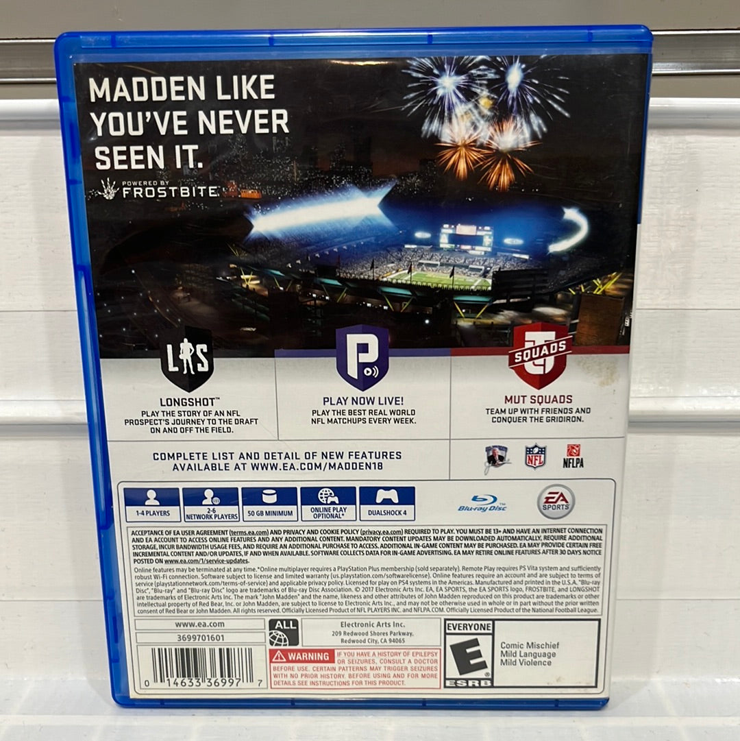 Madden NFL 18 - Playstation 4