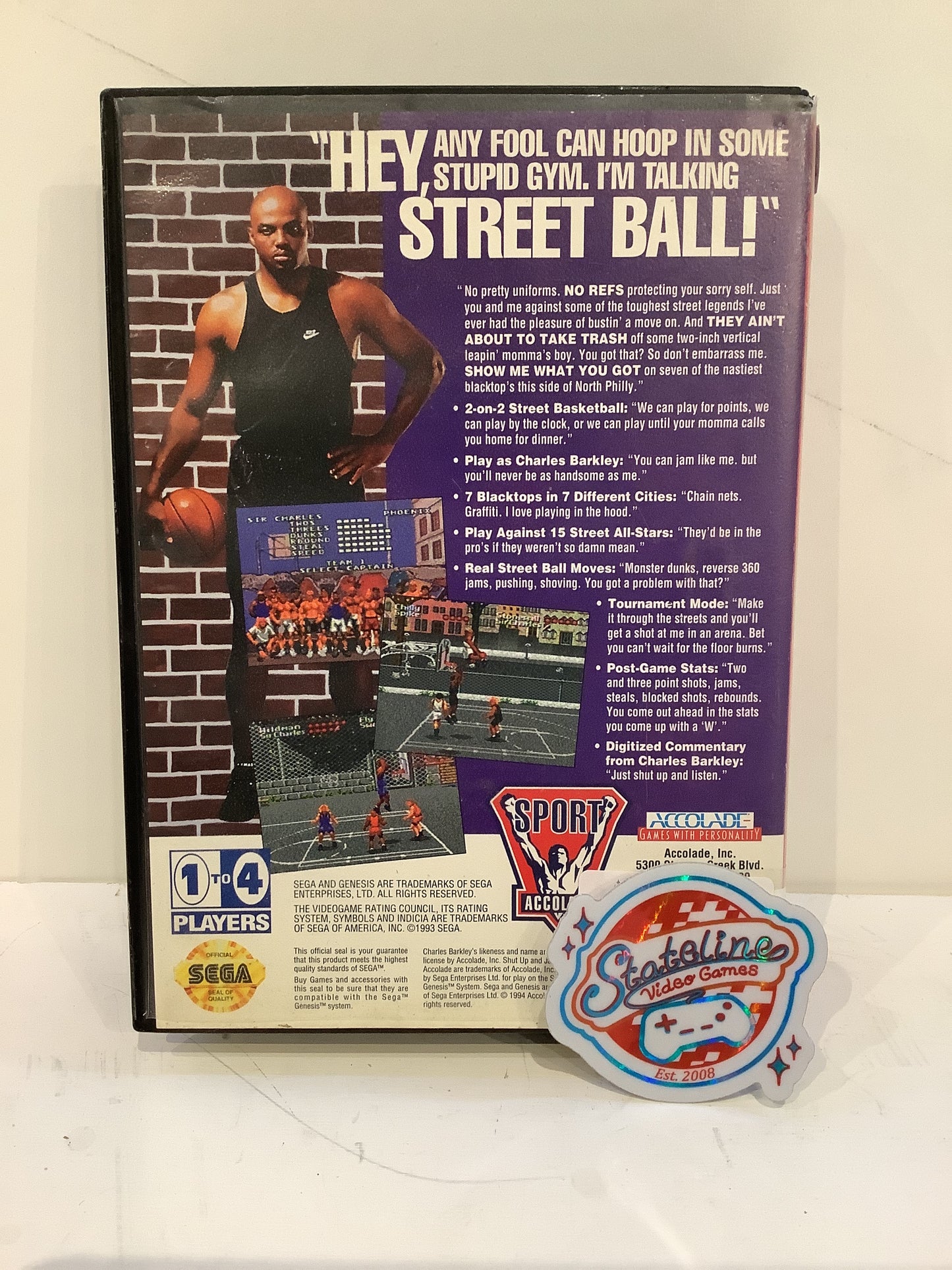 Barkley Shut Up and Jam - Sega Genesis