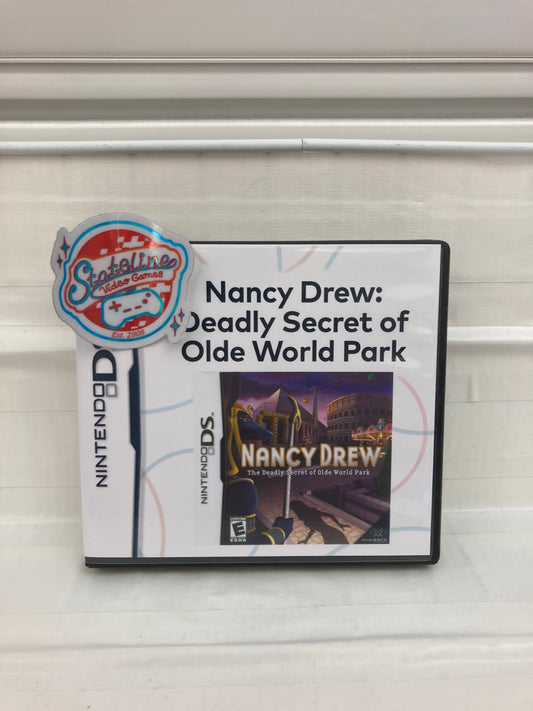 Nancy Drew The Deadly Secret of Old World Park - Nintendo DS