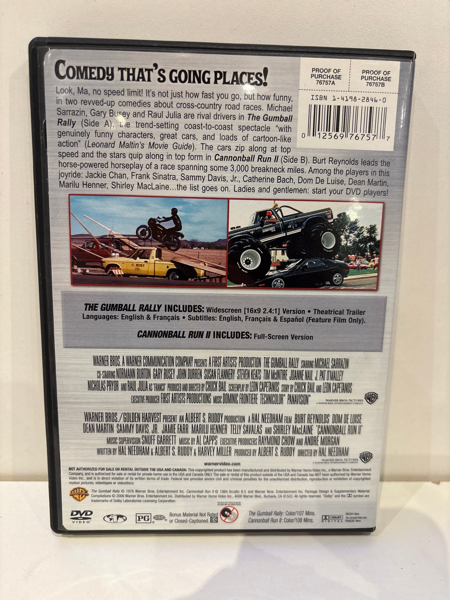 The Gumball Rally / Cannonball Run II - DVD