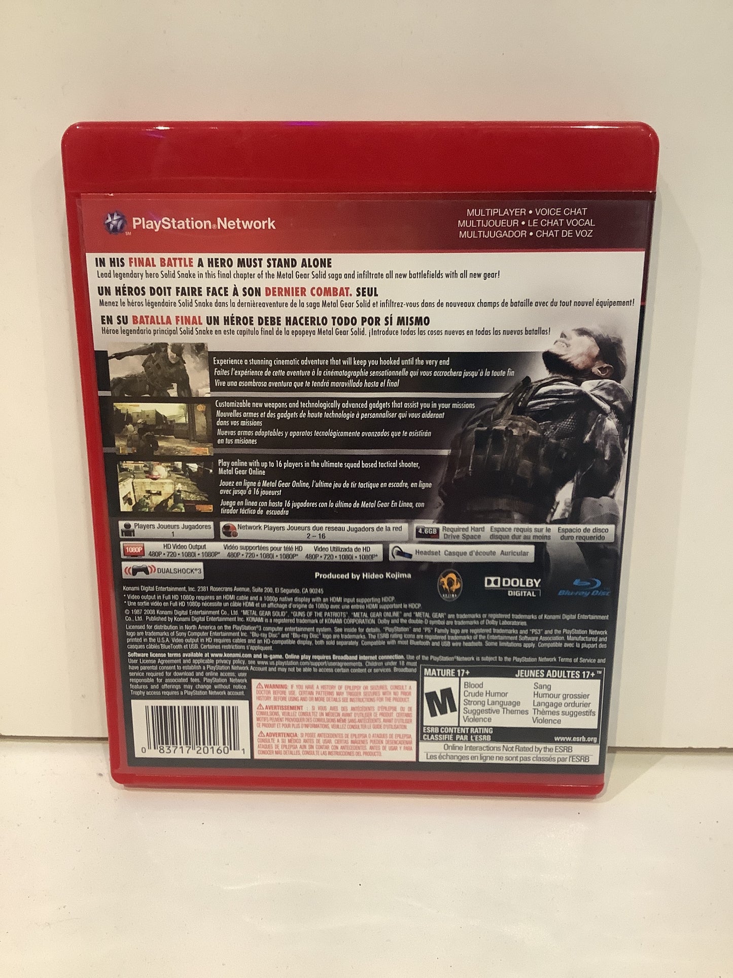 Metal Gear Solid 4 Guns of the Patriots [Greatest Hits] - Playstation 3