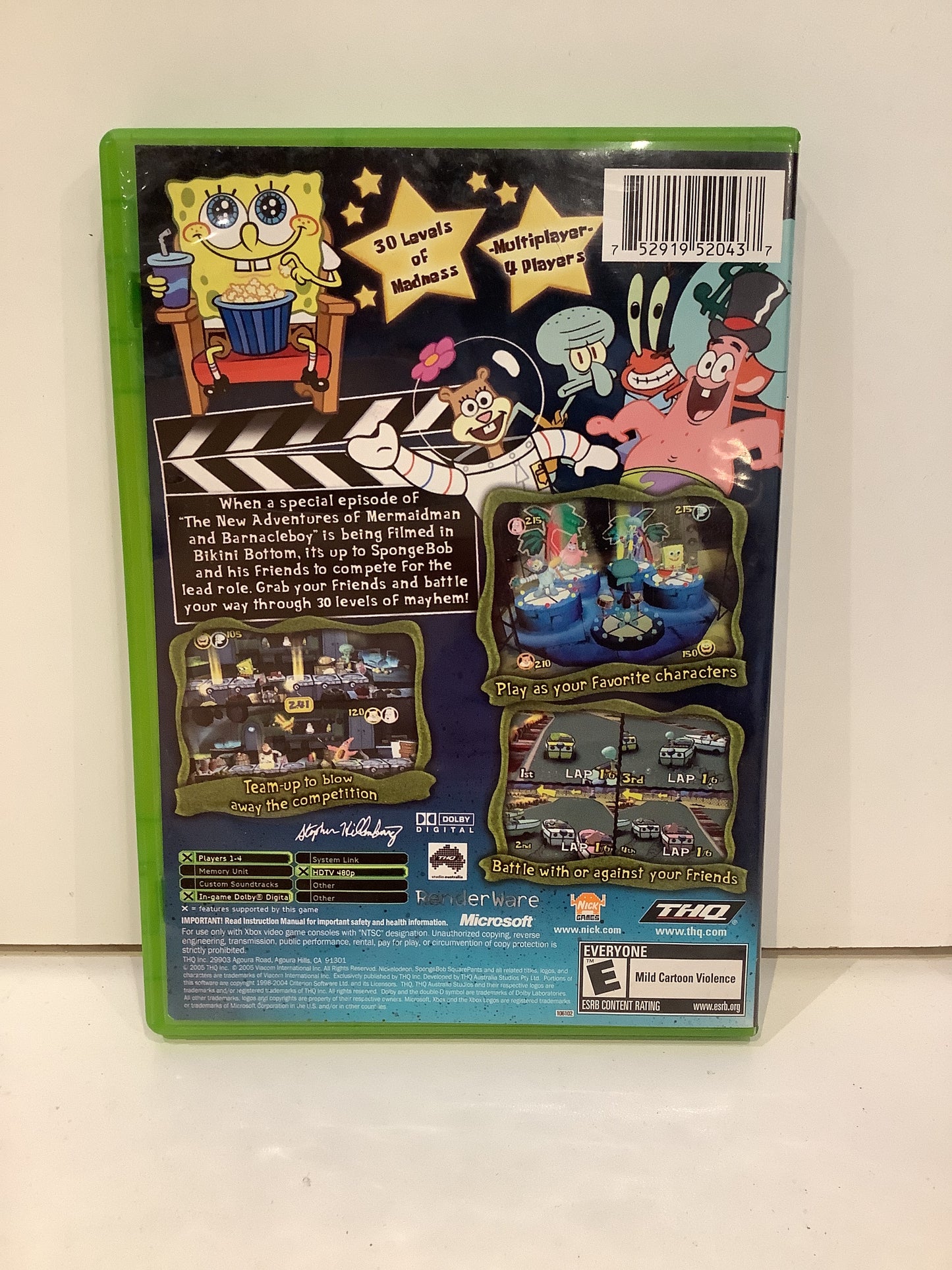 SpongeBob SquarePants Lights Camera Pants - Xbox