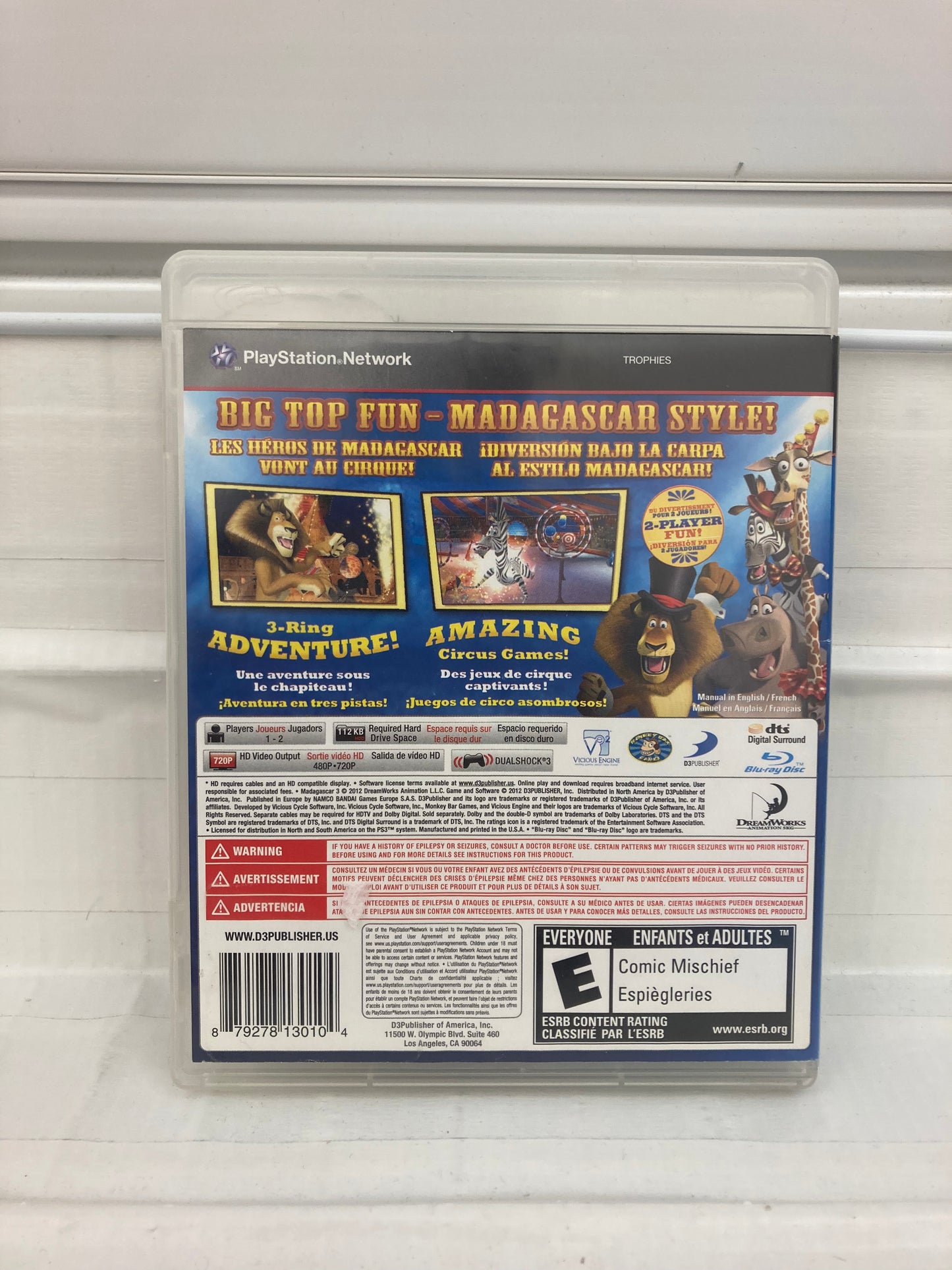 Madagascar 3 - Playstation 3