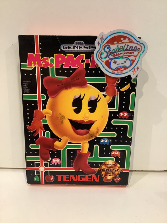 Ms. Pac-Man [Cardboard Box] - Sega Genesis