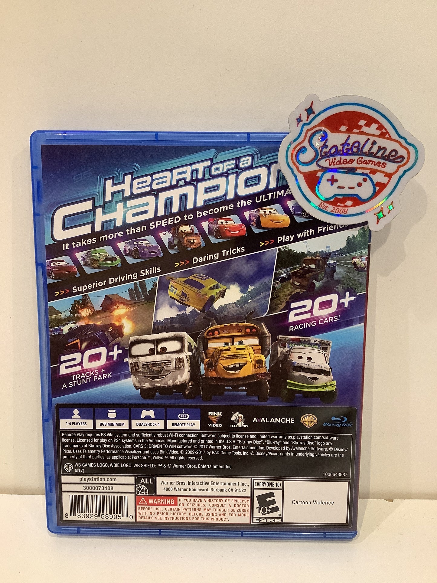 Cars 3 Driven to Win - Playstation 4