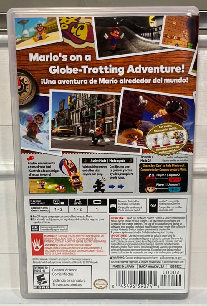 Super Mario Odyssey for Nintendo hotsell Switch