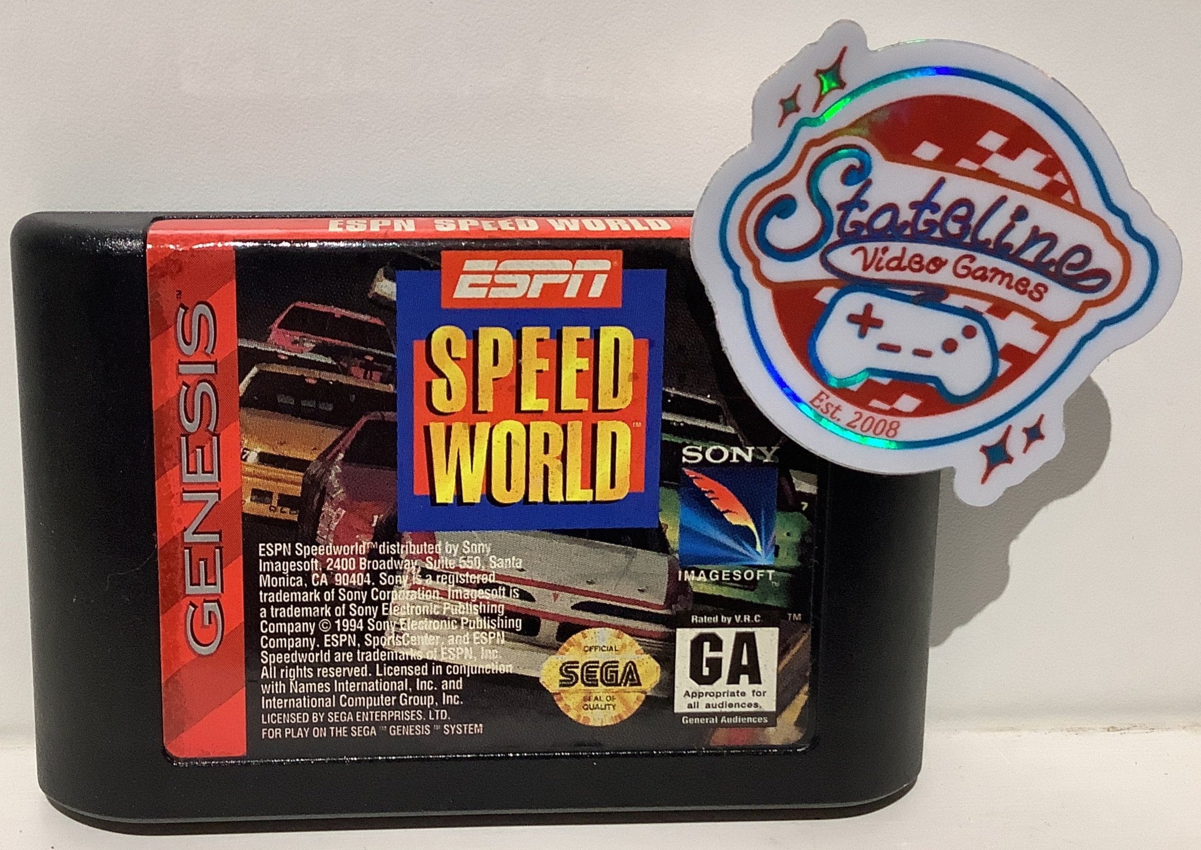 ESPN Speed World - Sega Genesis – Stateline Video Games Inc.