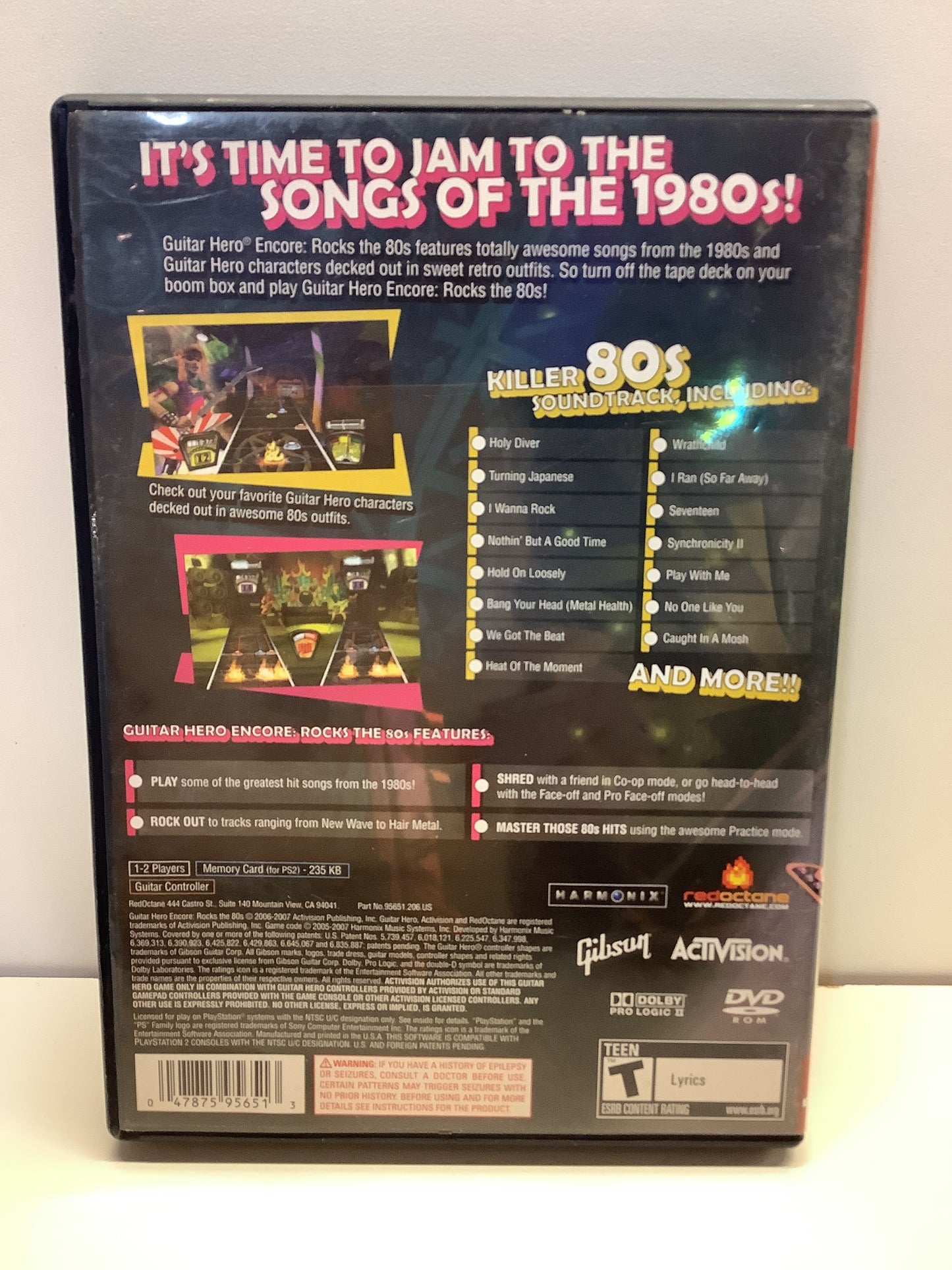 Guitar Hero Encore Rocks the 80's [Greatest Hits] - Playstation 2