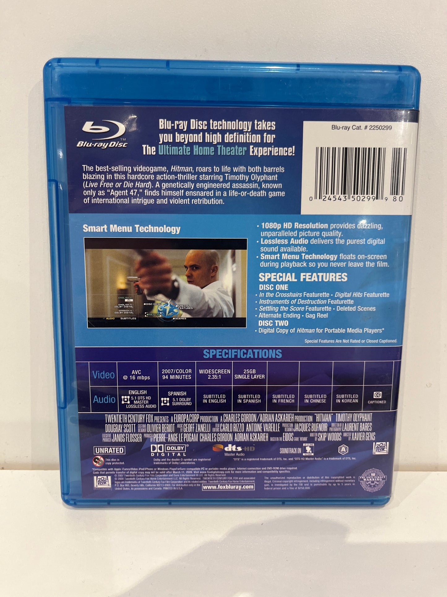 Hitman [Unrated] - Blu-Ray