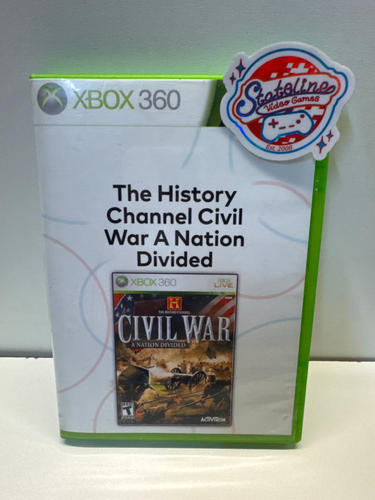 History Channel Civil War A Nation Divided - Xbox 360