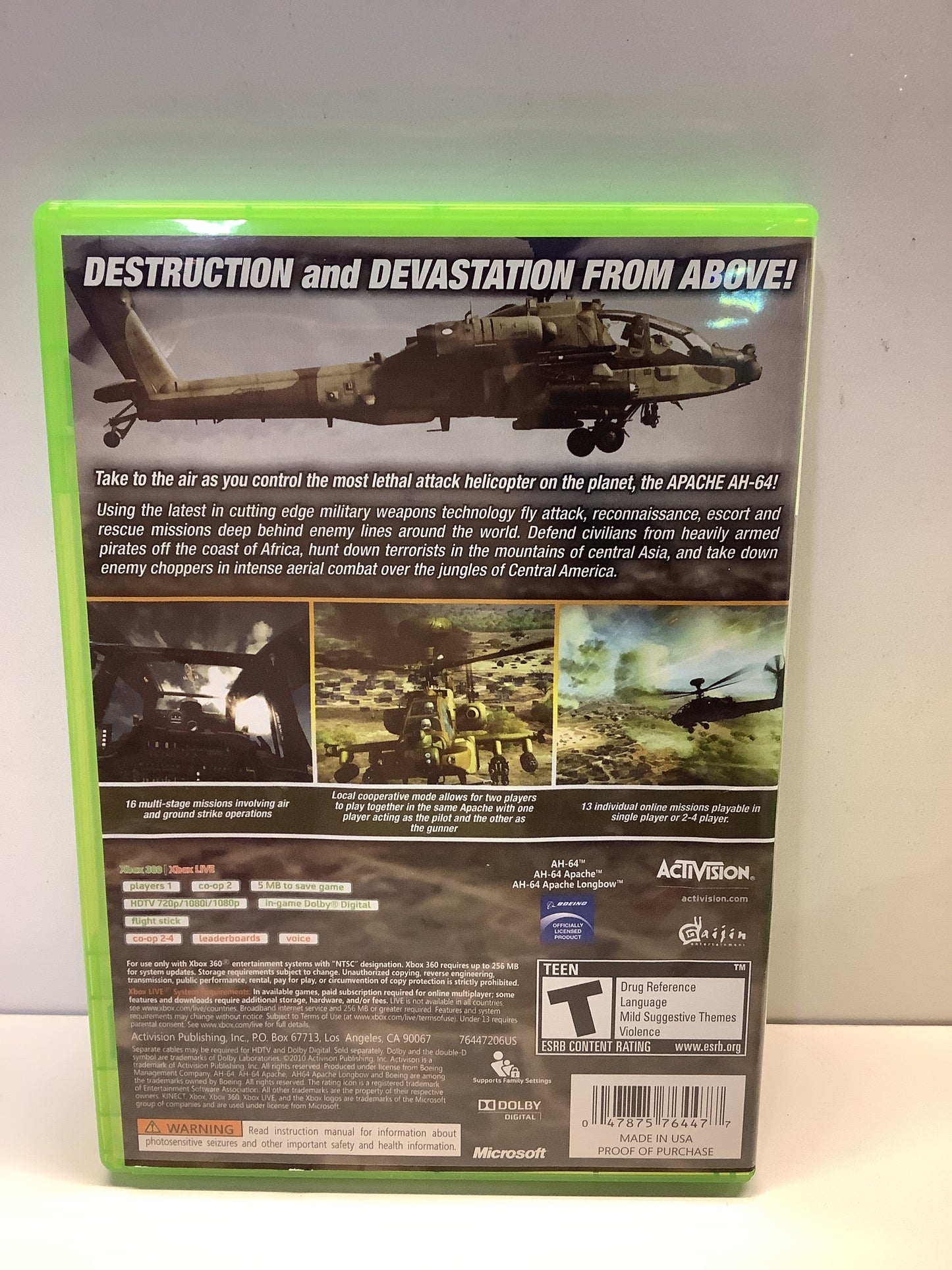 Apache: Air Assault - Xbox 360