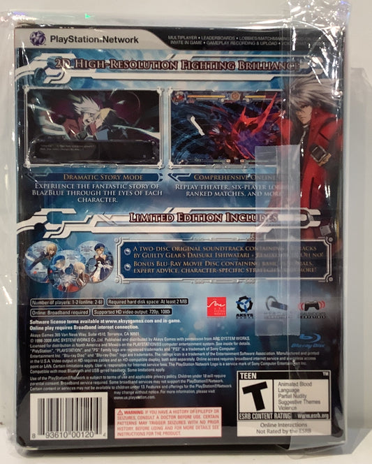 BlazBlue: Calamity Trigger [Limited Edition] - Playstation 3